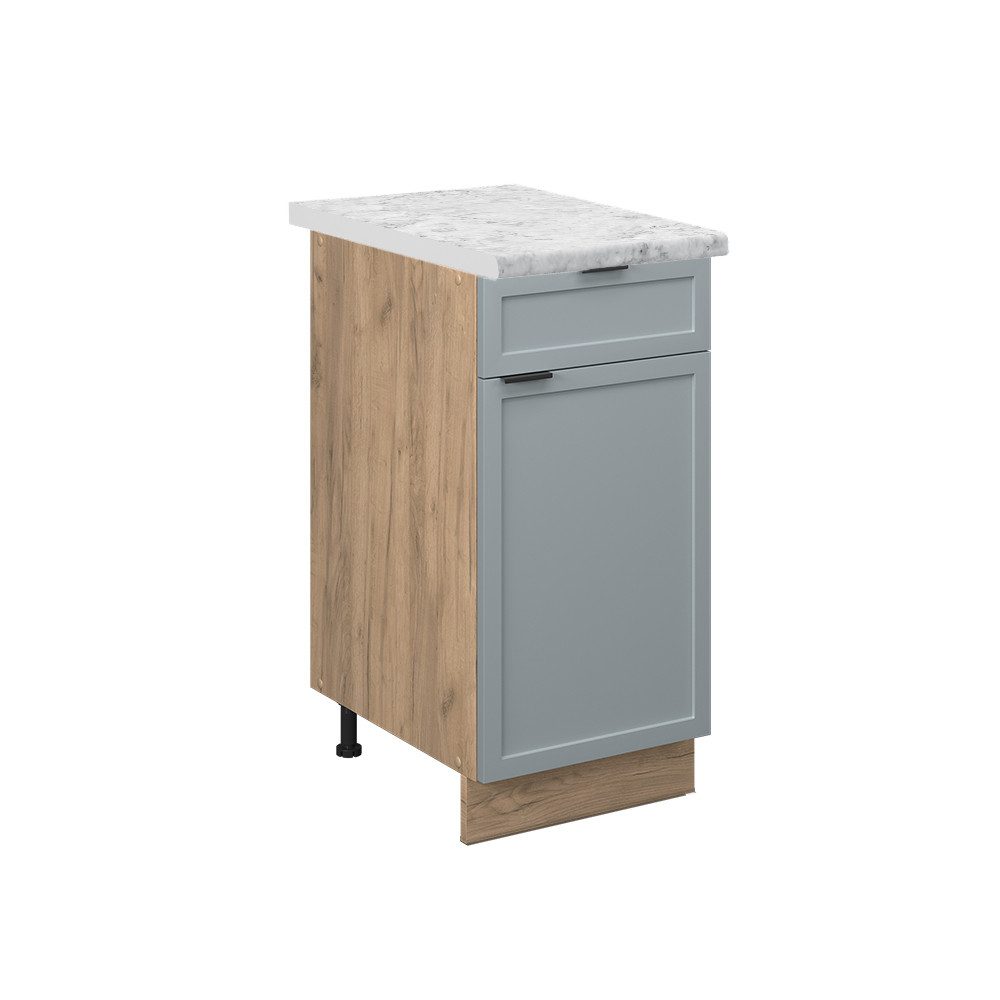 Vicco Unterschrank Fame-Line, Hellblau-grau/Goldkraft Eiche, 40 günstig online kaufen