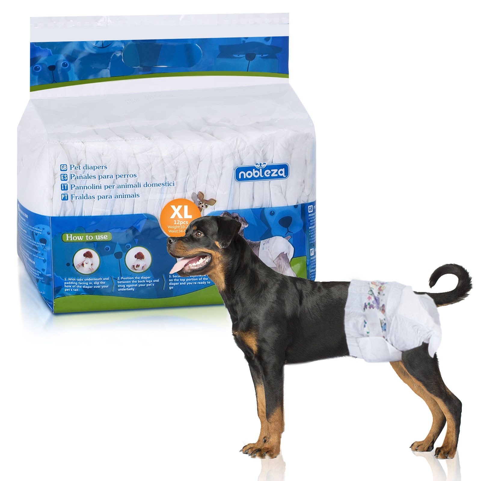 nobleza Hundewindel Hund Windeln Einweg Weiblich Welpen Training Windeln von nobleza