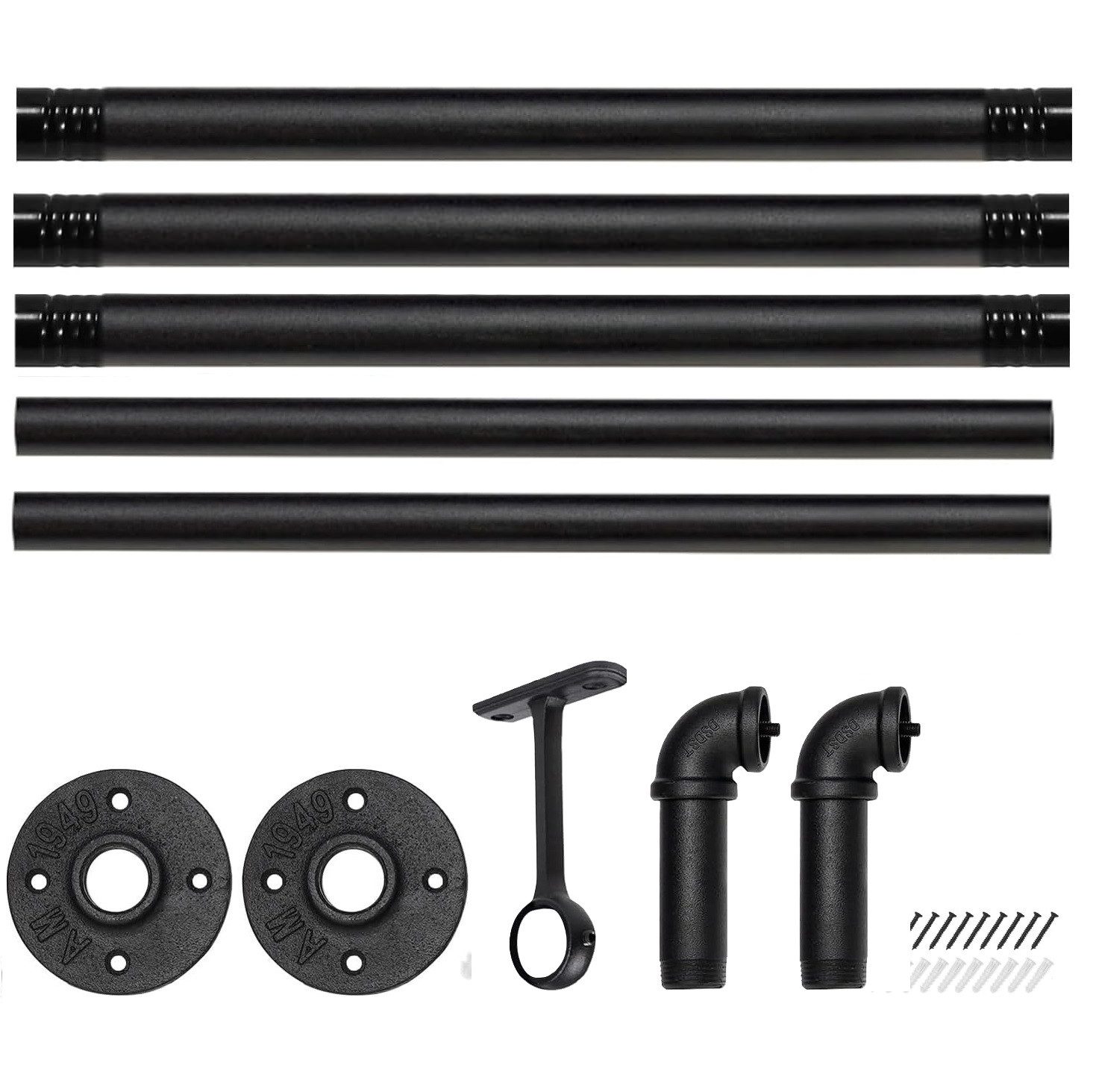 DOPWii Gardinenstange Vorhangstangen, 4 Größen Dicker Rohrdurchmesser Einzi günstig online kaufen