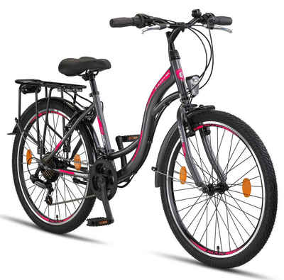 Licorne Bike Cityrad Licorne Bike Stella Premium City Bike in 24, 26 und 28 Zoll, 21 Gang