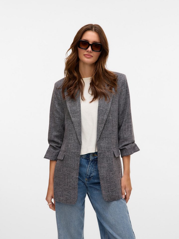 Moda Normal Vero Moda Jackenblazer Einfarbiger Blazer Offfener Style Basic Jacket ...