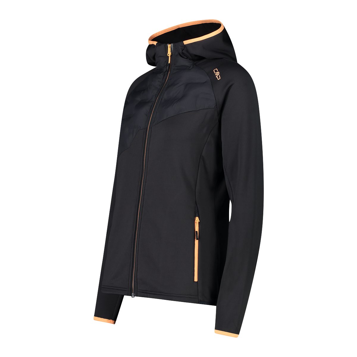 Hybridjacke CMP antracite HYBRID HOOD JACKET FIX WOMAN