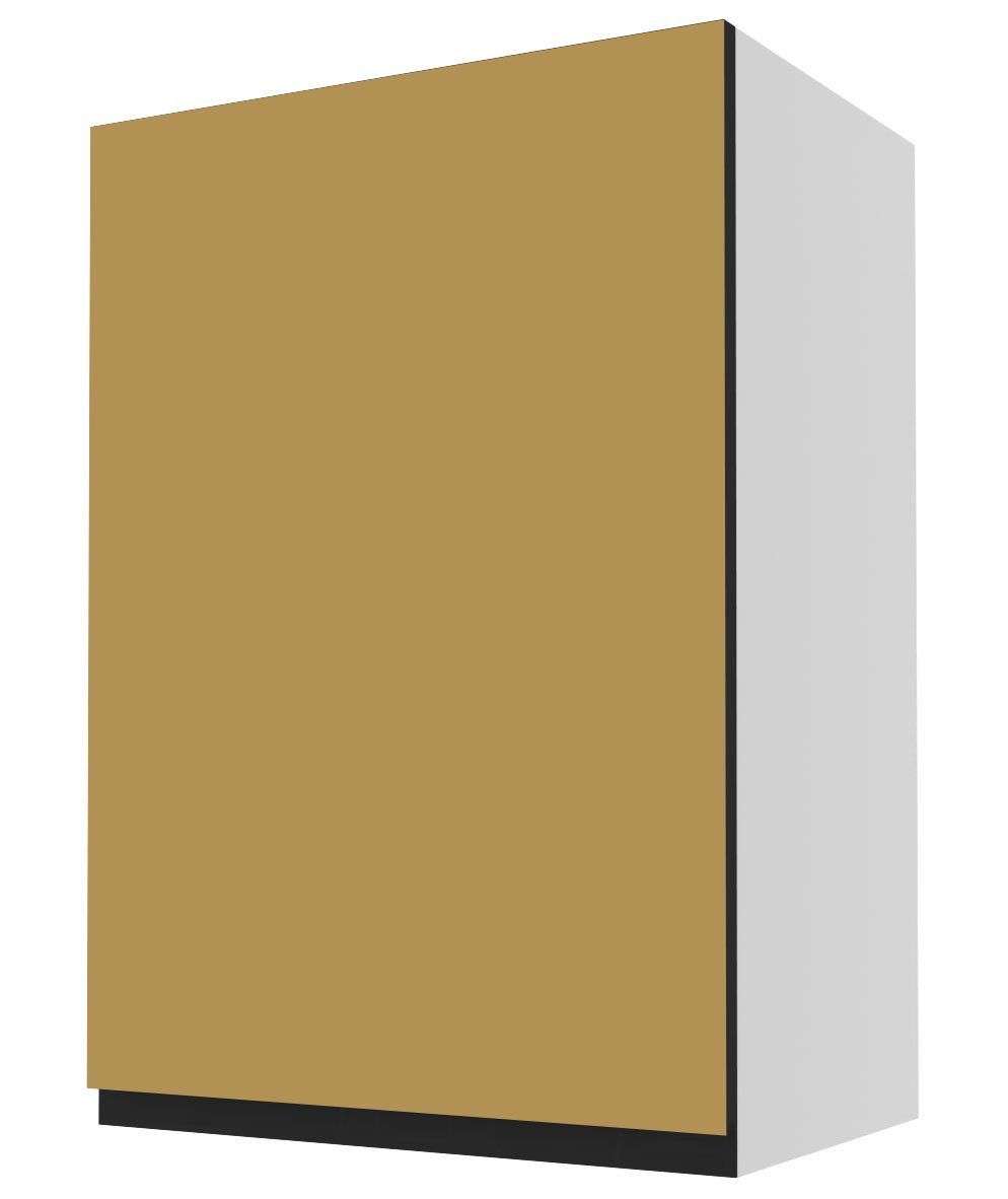 Feldmann-Wohnen Klapphängeschrank Velden 50cm Front-, Korpusfarbe und Ausführung wählbar grifflos 1-türig gold super matt