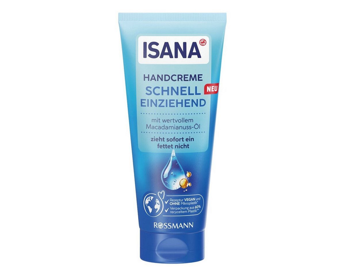 ISANA Handcreme Schnell Einziehend, 100 ml