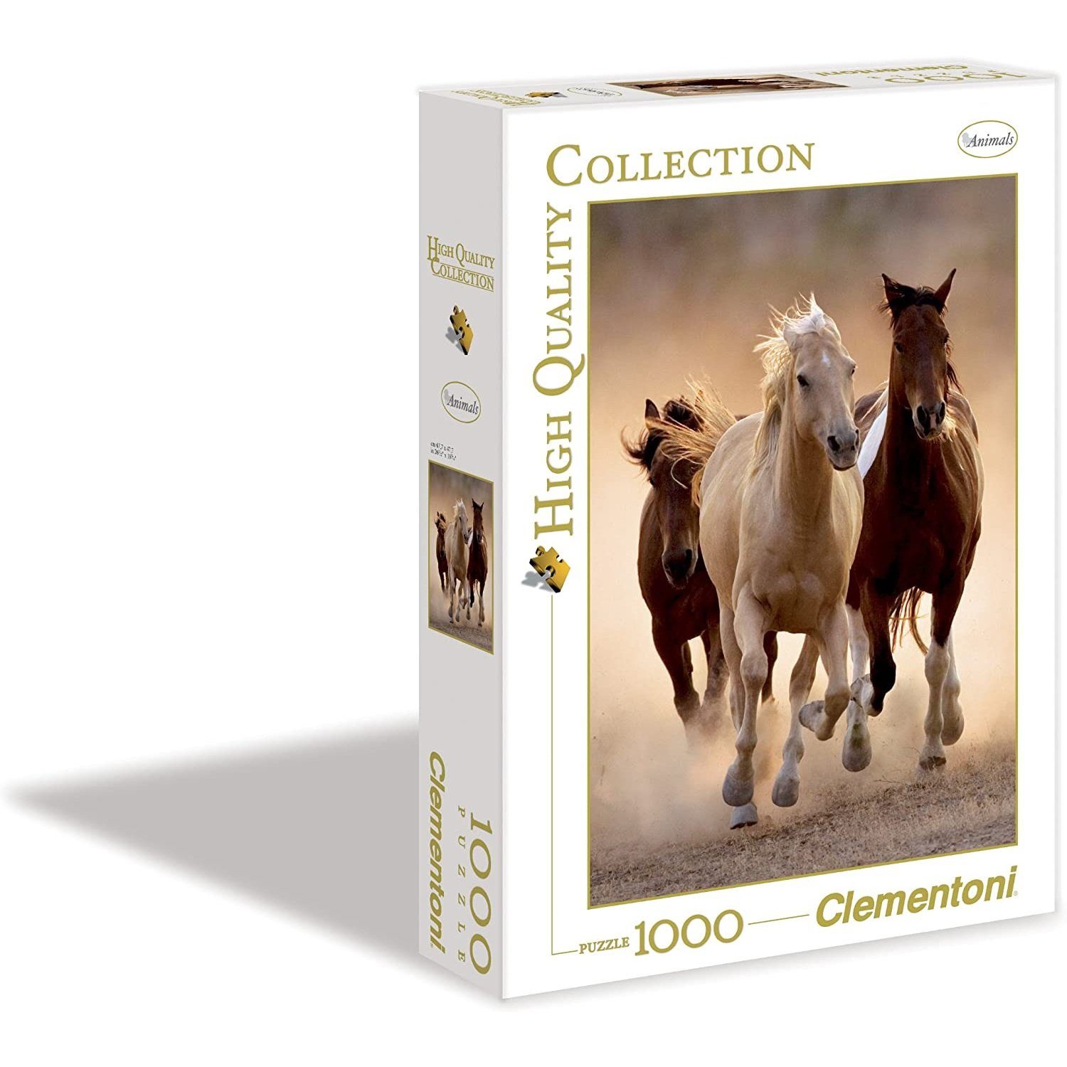 Clementoni® Puzzle Clementoni - Running 1000 1000 Teile Puzzleteile, Puzzle Horses