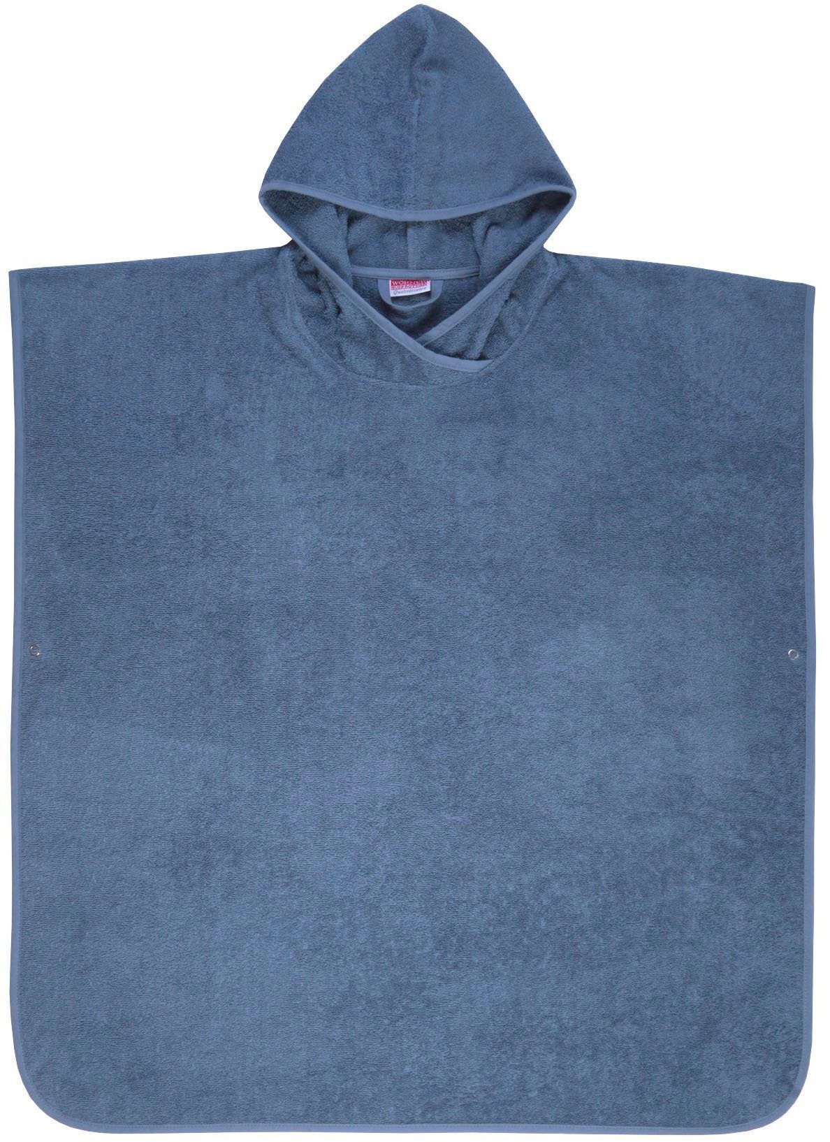 Wörner Badeponcho Badeponcho Uni, Baumwolle, Kapuze, maschinenwaschbar, tro günstig online kaufen