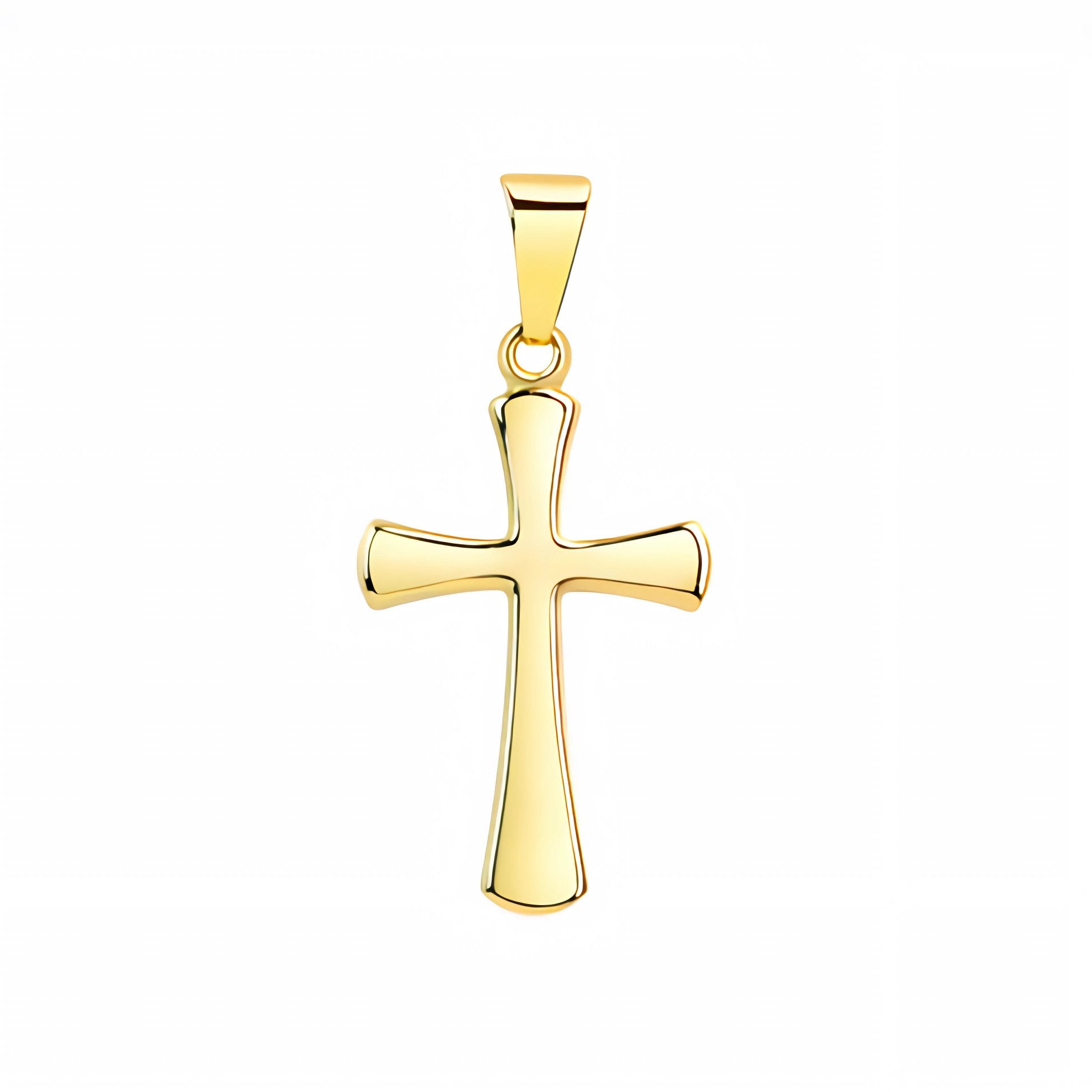 Kettenanhänger 333er Gelbgold Kettenanhänger Kreuz