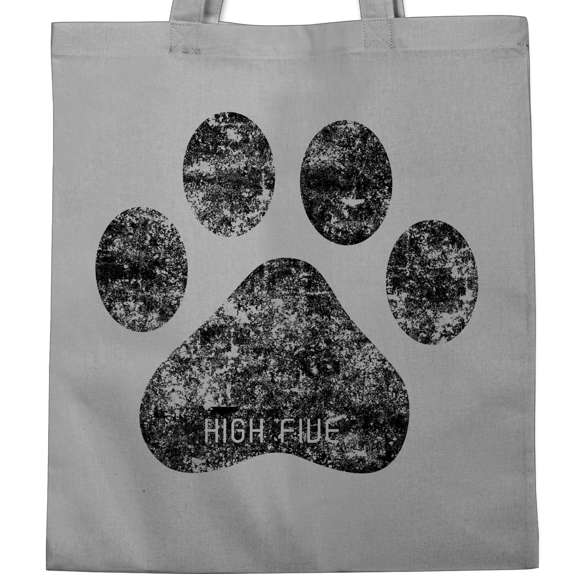 Hellgrau Hunde Shirtracer Five Pfote, Geschenk für 2 Umhängetasche Hundebesitzer High
