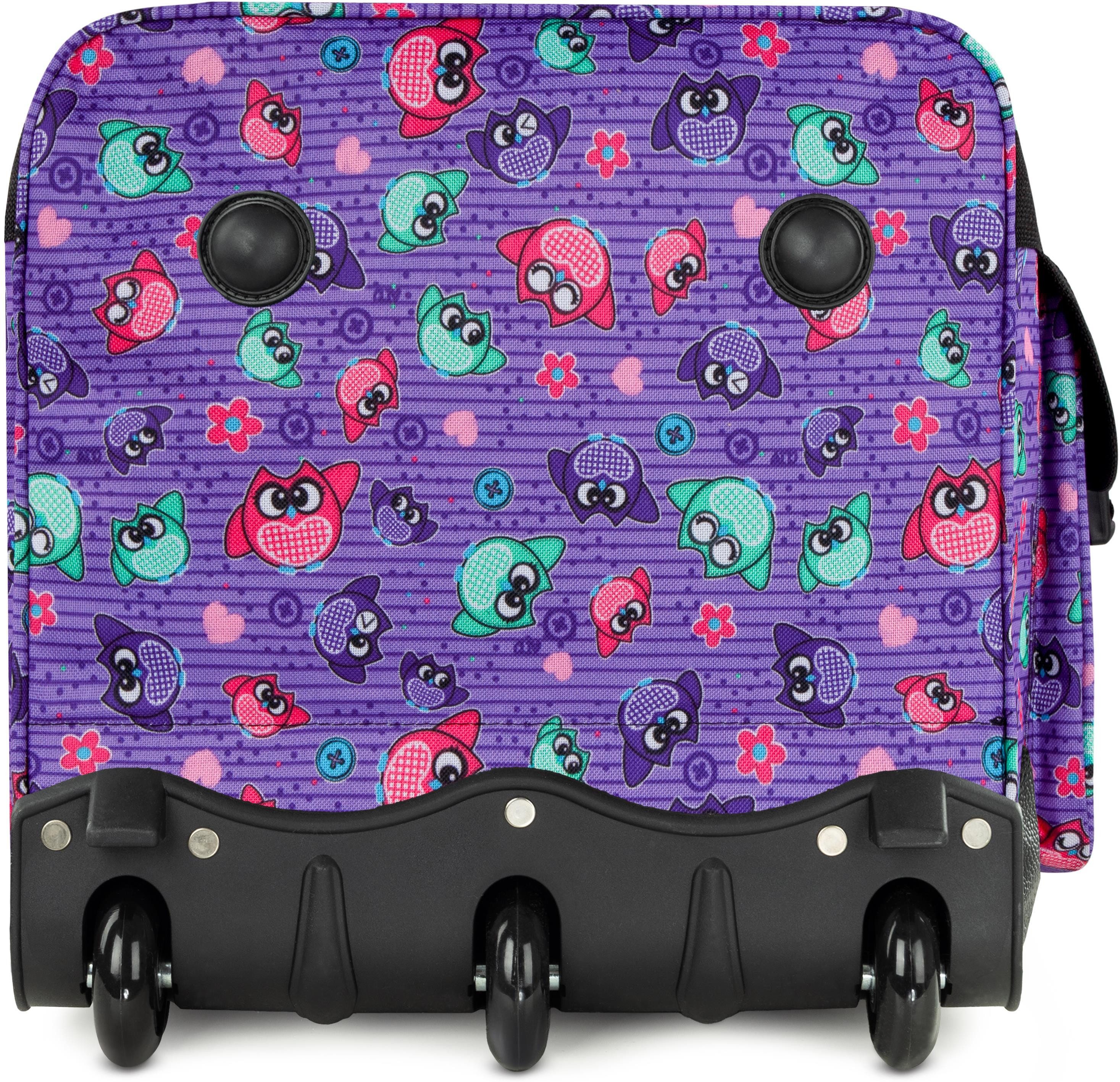 normani Reisetasche Reisetasche mit 3 Rollen 80 Liter, Trolley mit leichtläufigen Rollen