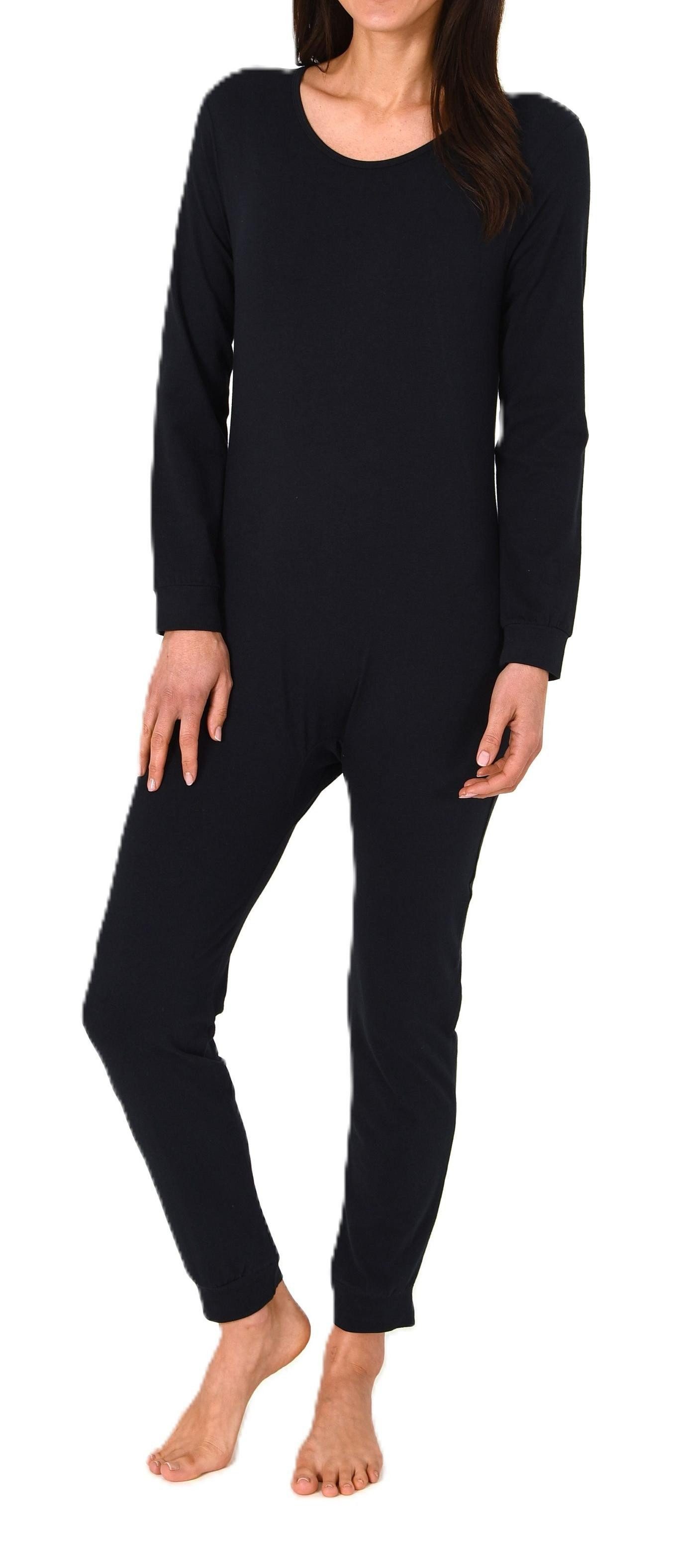 Normann Care Pyjama Pflegebody langarm – UNISEX – Einteiler mit Reißverschluss am Rücken