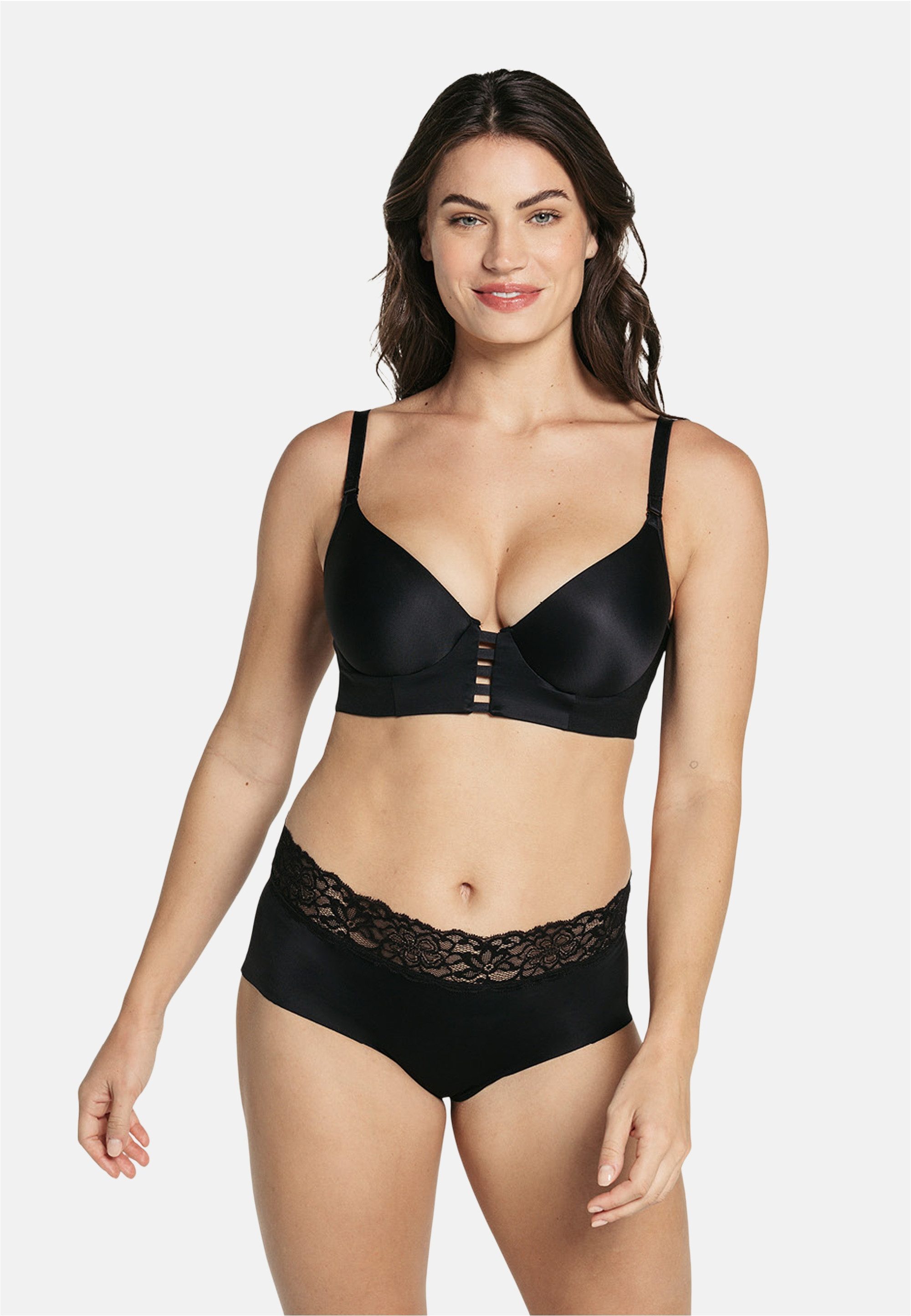 LEONISA Panty mit floralem Spitzenbesatz
