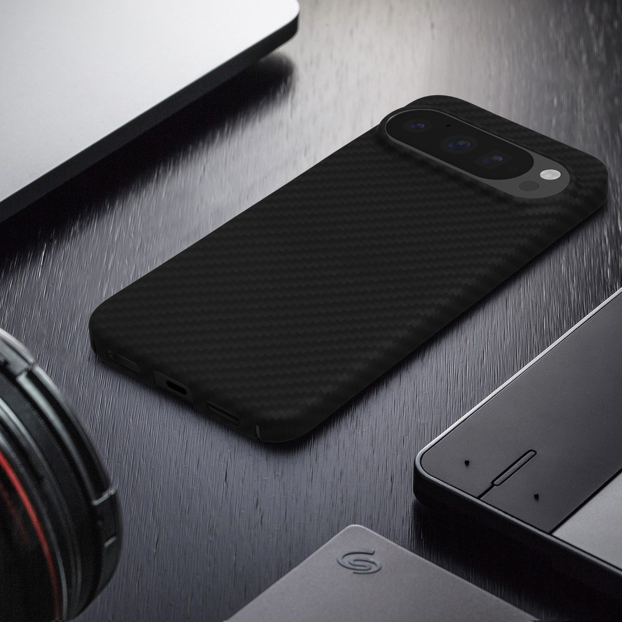 kalibri Smartphone-Hülle Hülle für Google Pixel 10 / Pixel 10 Pro, Aramid Handy Schutzhülle - Smartphone Cover Case