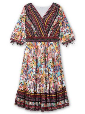 sheego by Joe Browns Sommerkleid Große Größen im Boho-Stil, mit Bordürendruck