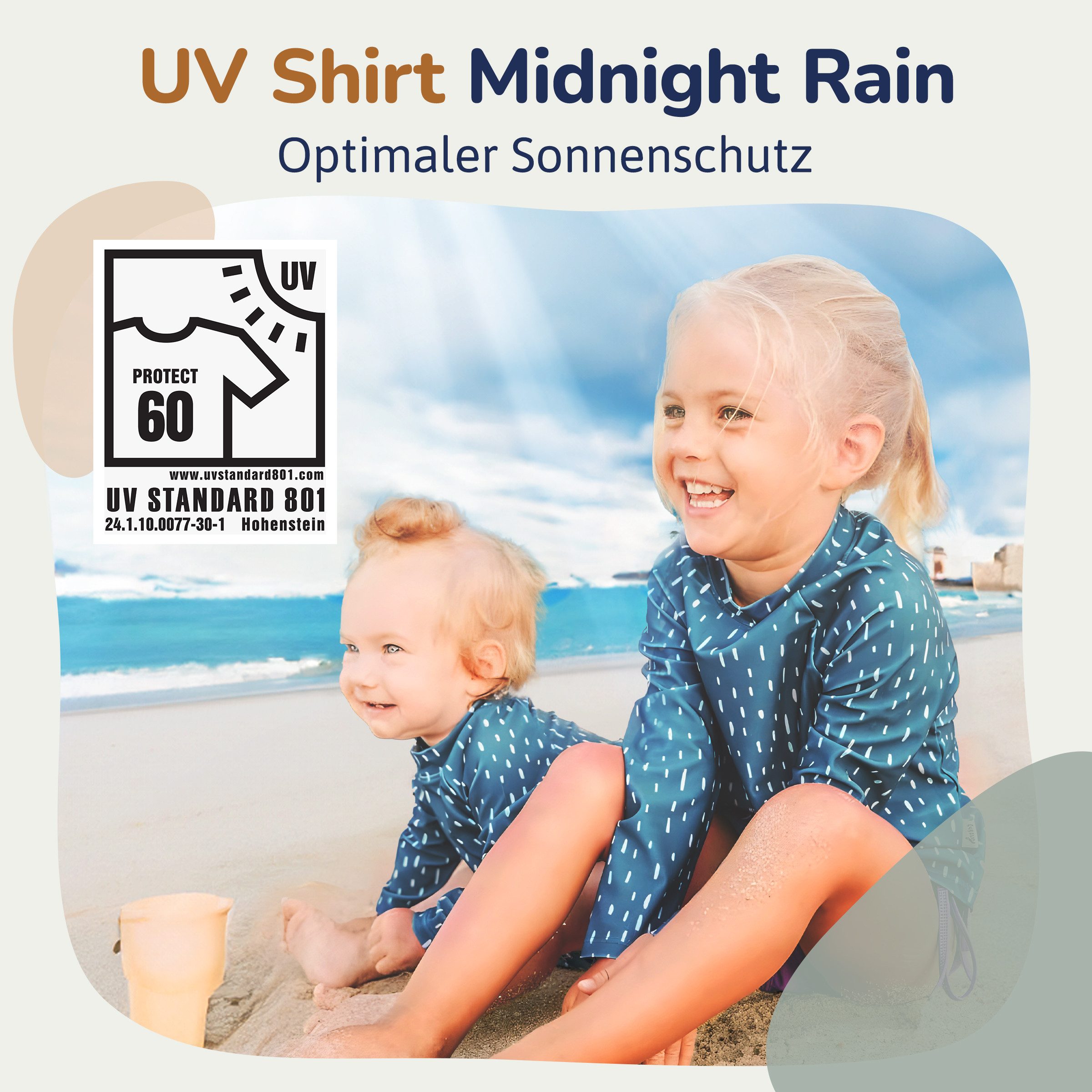 Hinzling Rash Guard UV Shirt Kinder Langarm & UPF 60 Sonnenschutz