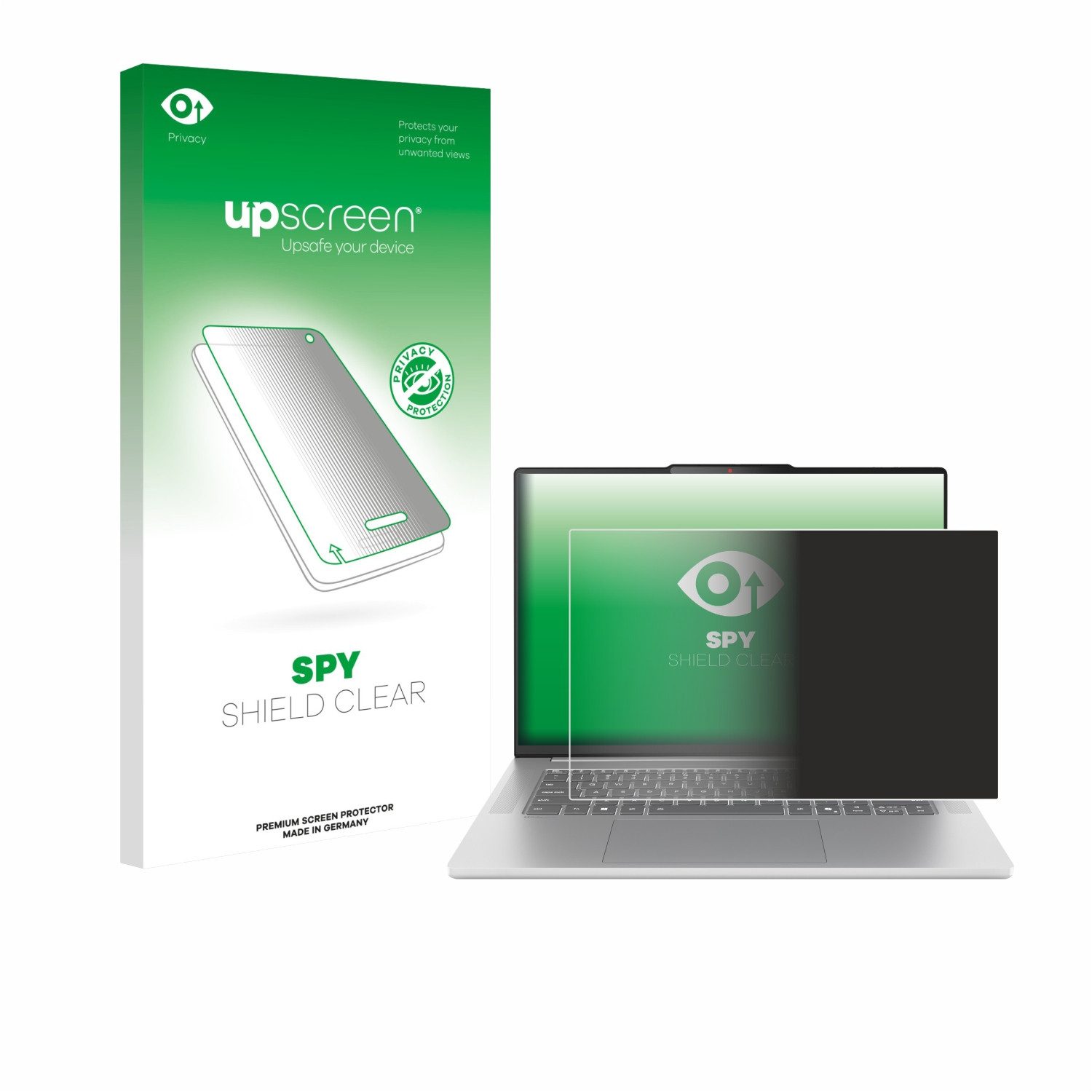 upscreen Displayschutzfolie Sichtschutzfolie für Lenovo IdeaPad Slim 5 Gen 10 15.3", Anti-Spy Privacy Sichtschutz Blickschutzfolie Blaulicht-Schutz