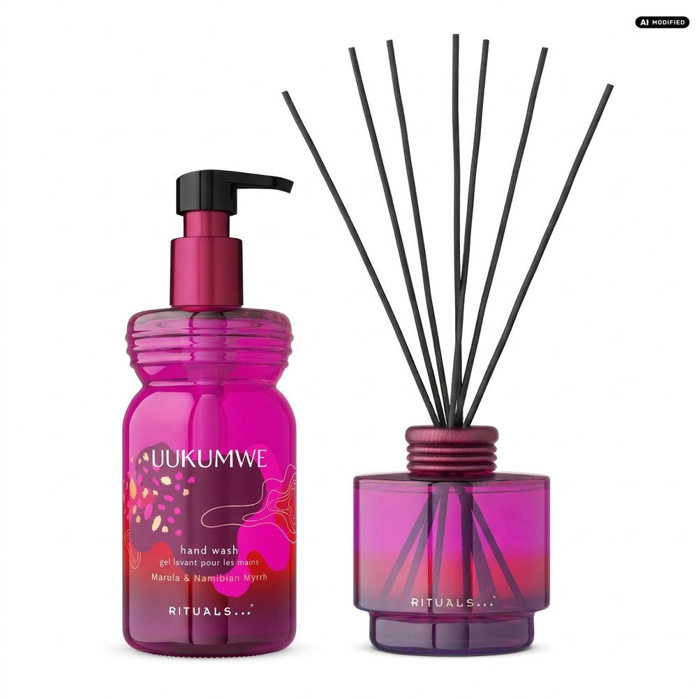 Rituals Flüssigseife Rituals Uukumwe Hand Wash und Fragrance Sticks Duo, Handseife und Raumduft im abgestimmten Uukumwe Duft-Duo