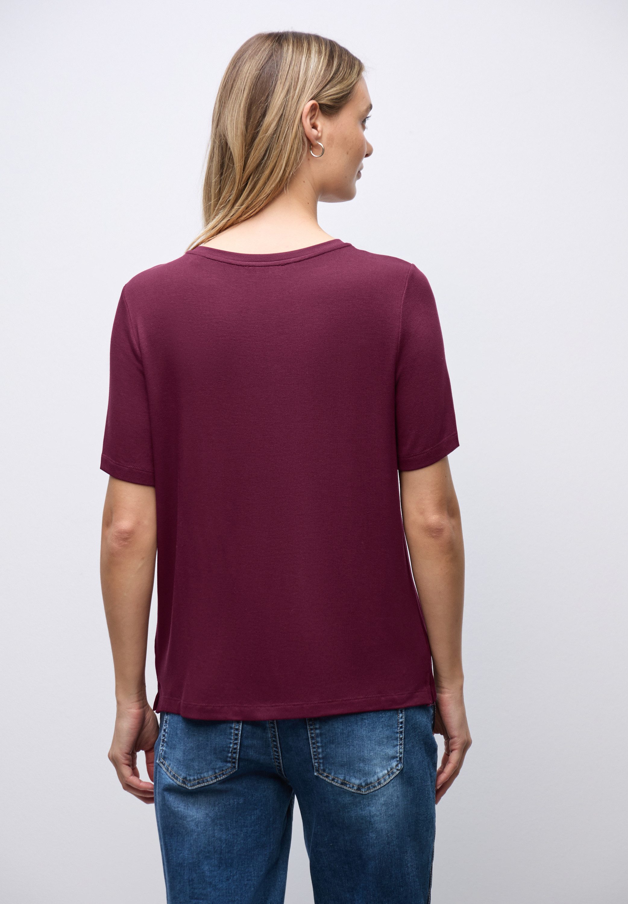 STREET ONE T-Shirt aus strecthigem Viskosematerial – Bild 3 von 5