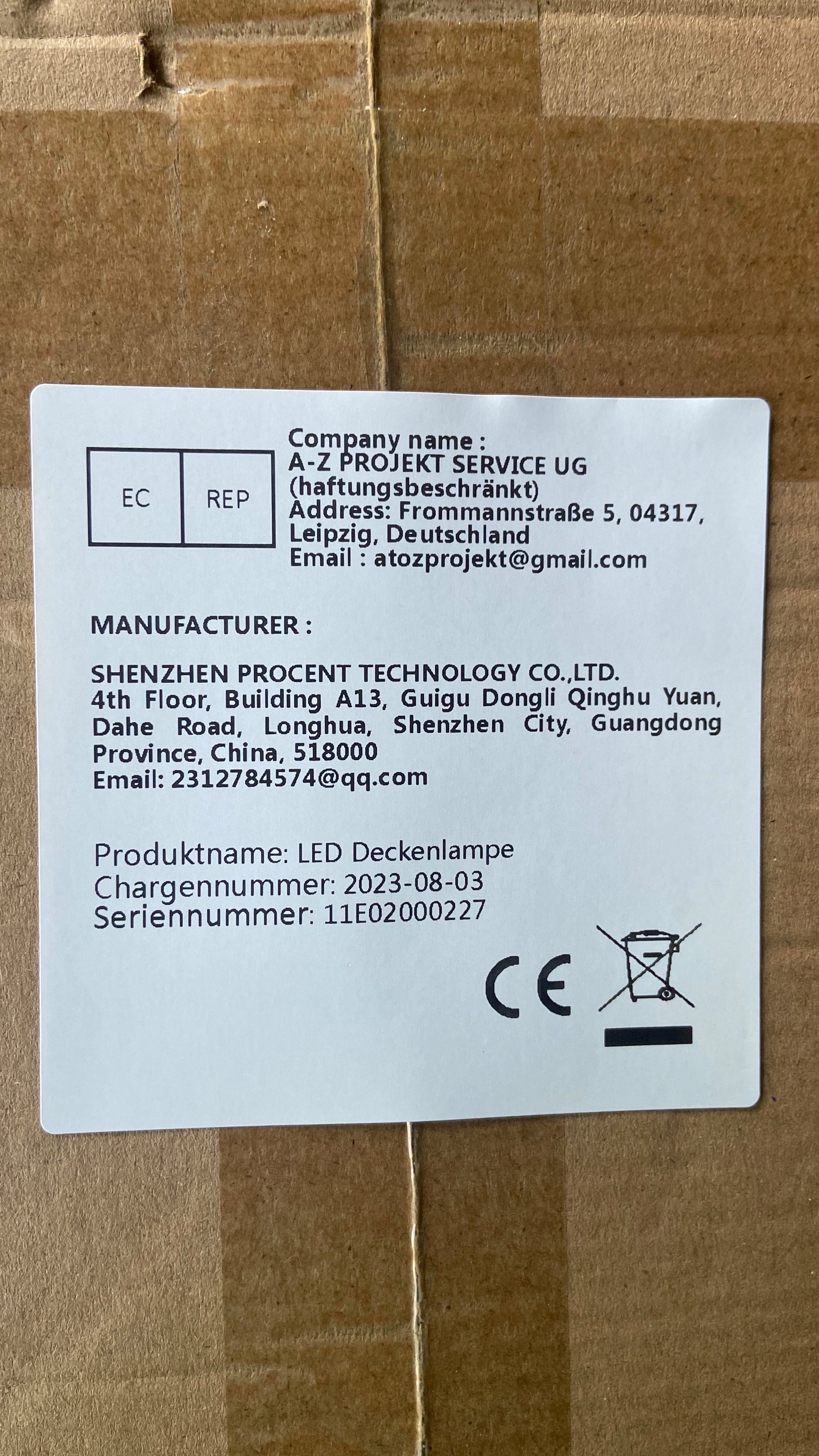 Daskoo Deckenleuchte 60cm/80cm LED Deckenlampe Dimmbar günstig online kaufen
