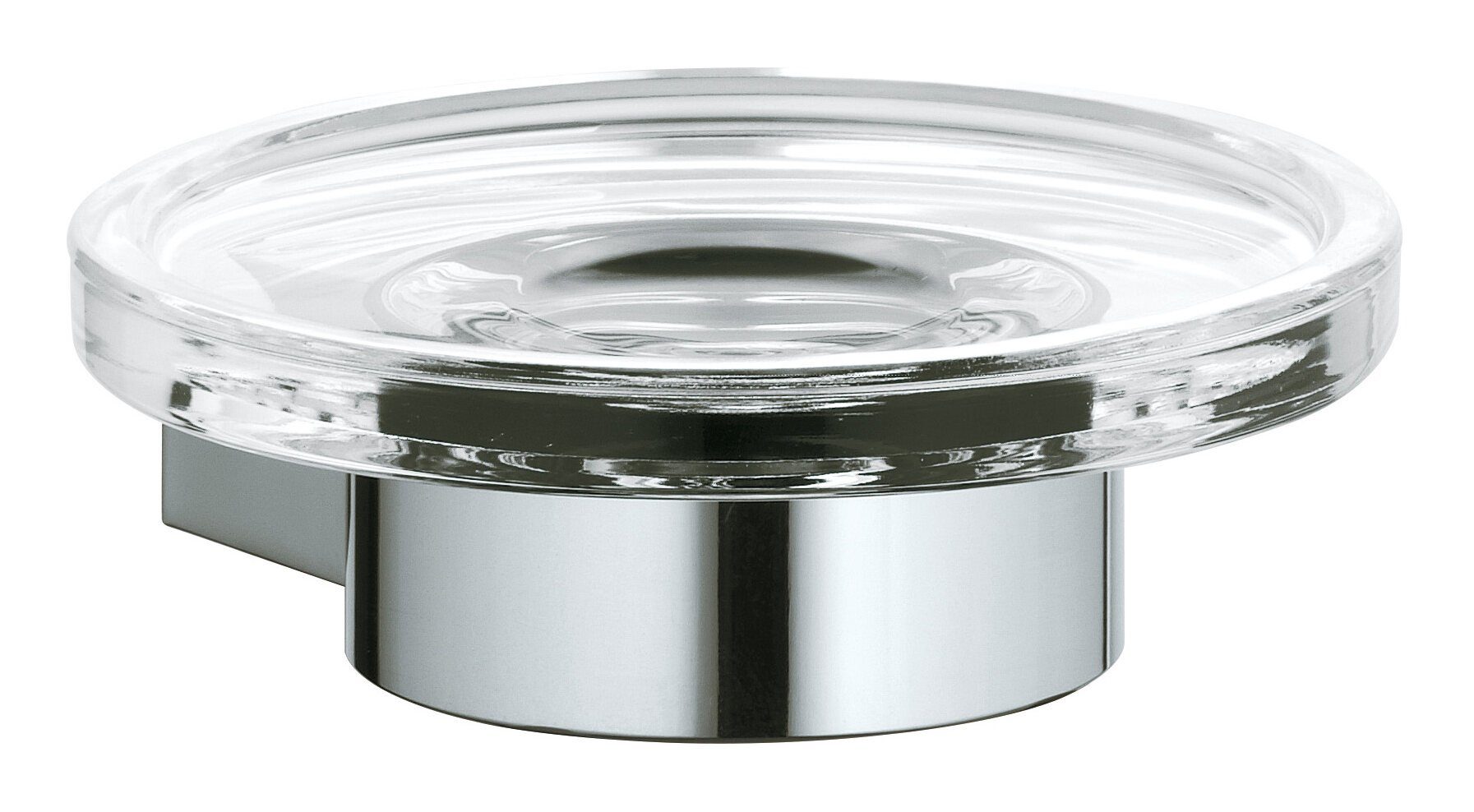 Keuco Seifenablage Plan, Breite: 11.1 cm, Mit Echtkristall-Schale - Verchromt