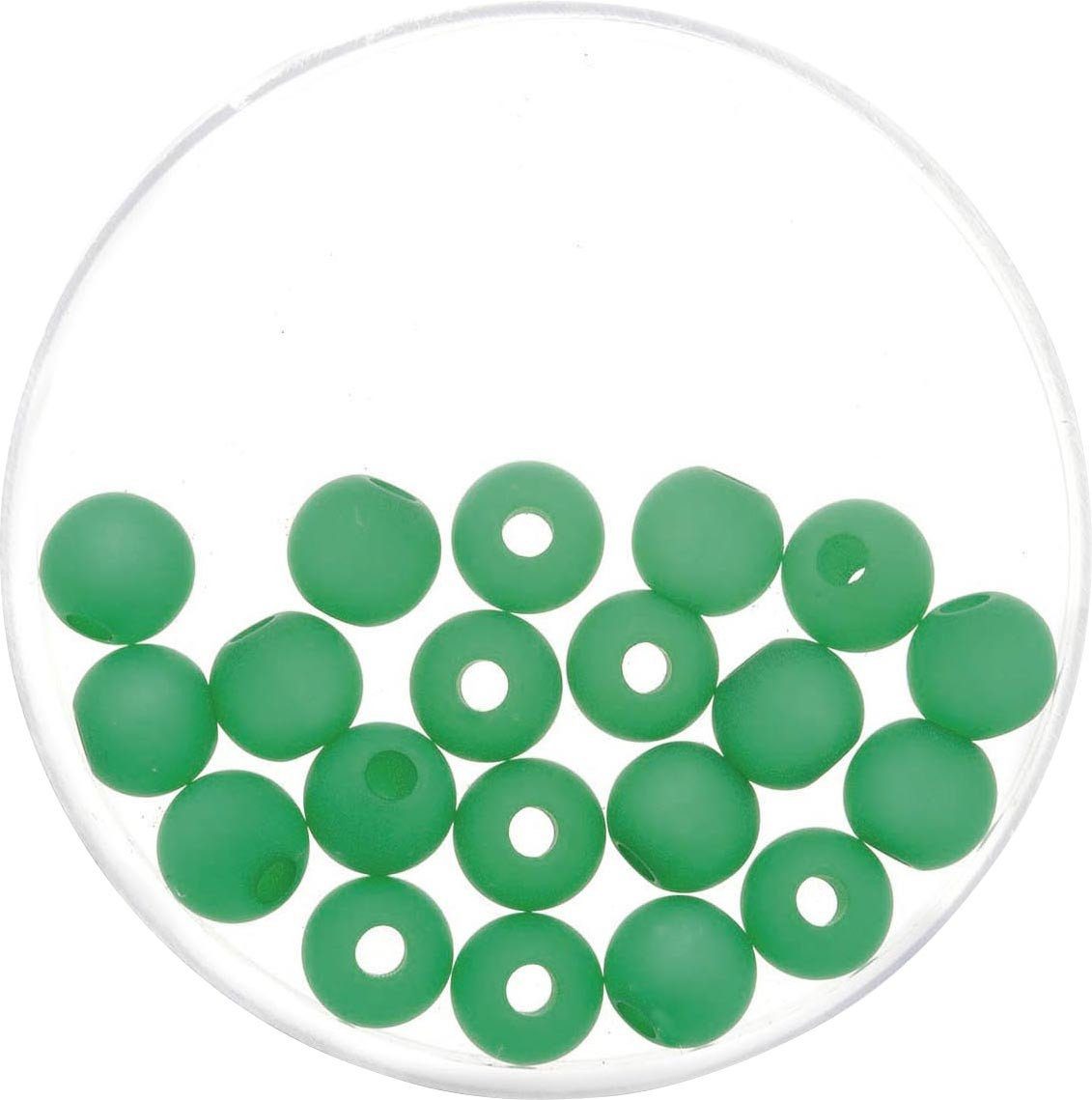 Glorex Bastelperlen Glorex Perle Polaris 6 mm 20 Stück, matt