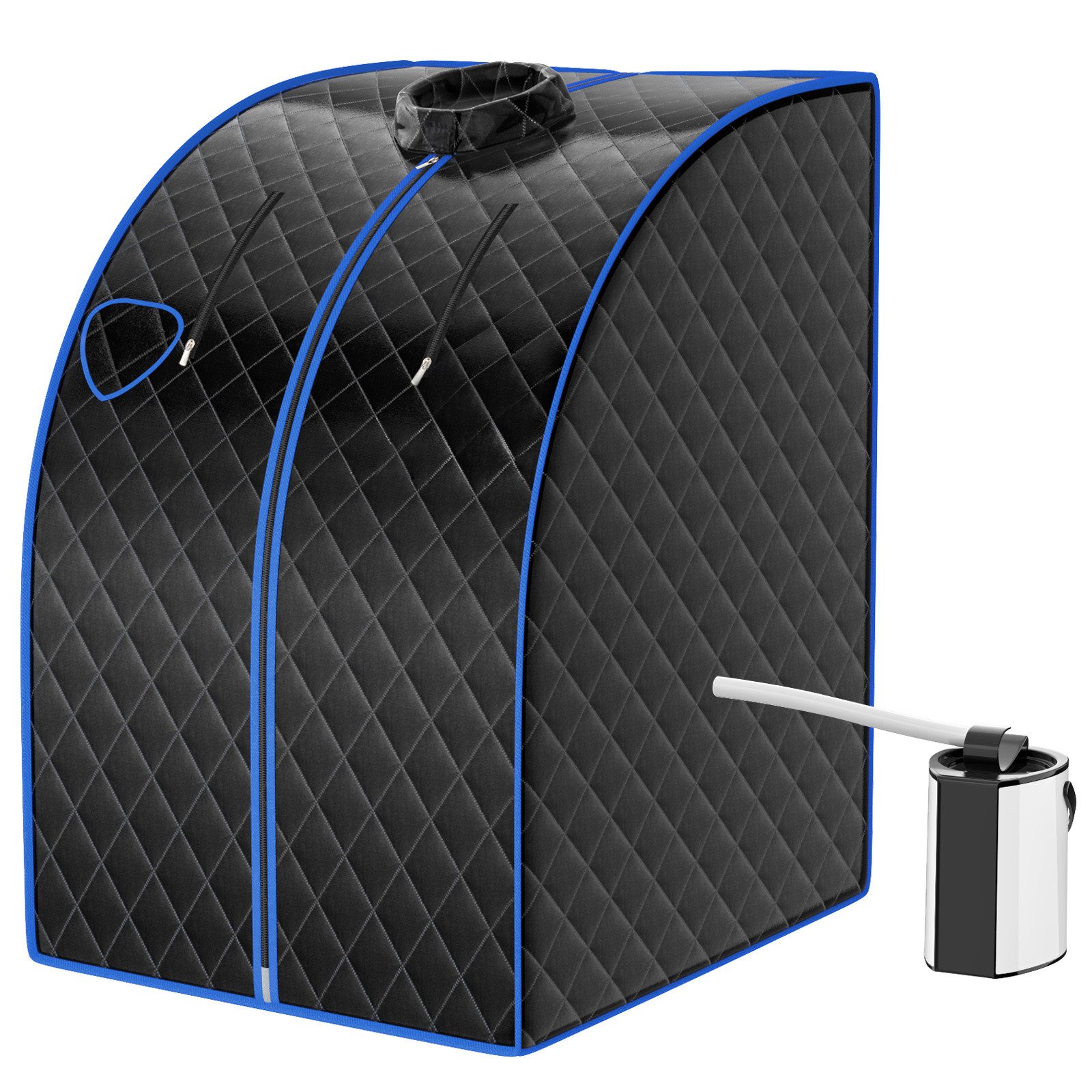 COSTWAY Sauna 3L Dampfsauna, 1000W, mit Sitz