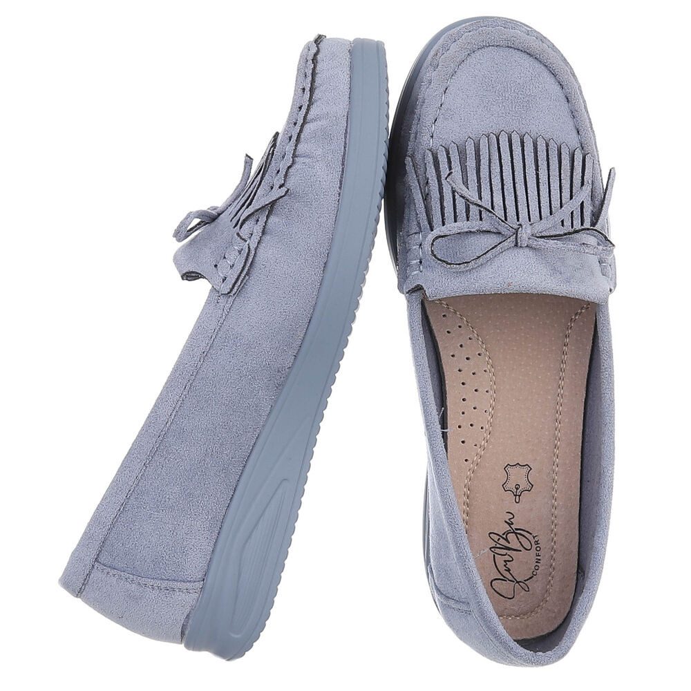 Ital-Design Eleganter Fransen-Schuh für Damen mit hohem Tragekomfort Slippe günstig online kaufen