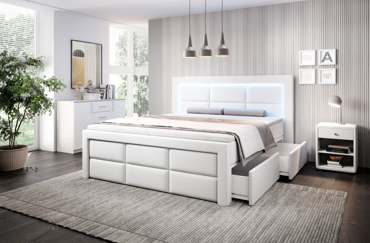 Lukas Möbel Boxspringbett Boxspringbett Aston mit günstig online kaufen