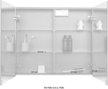 welltime Spiegelschrank Ahus Mit Soft-Close-Funktion, inklusive Beleuchtung, Breite 60 cm, FSC®