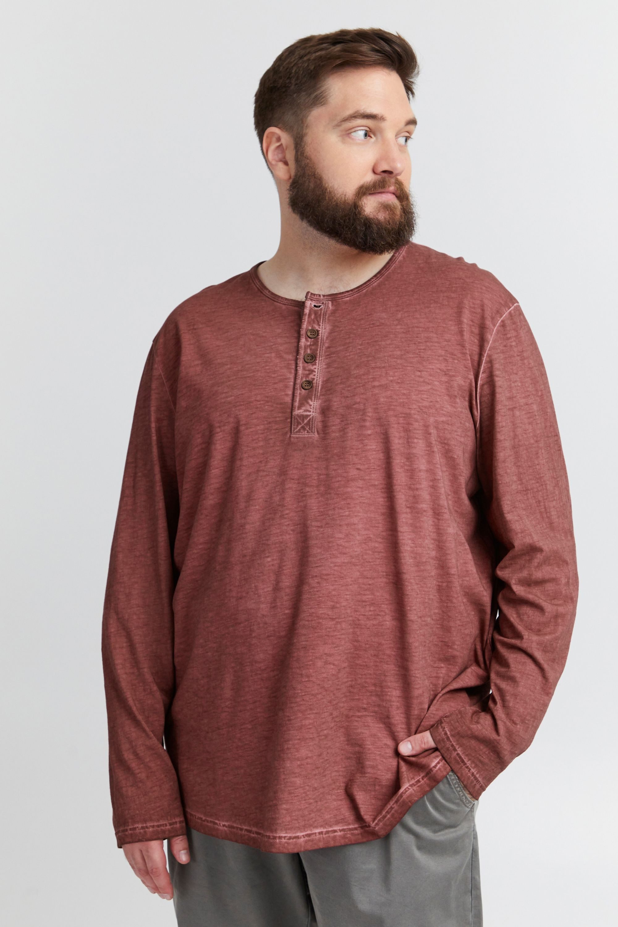 !Solid Longsleeve SDTimur Big & Tall Modisches Oberteil in großen Größen günstig online kaufen