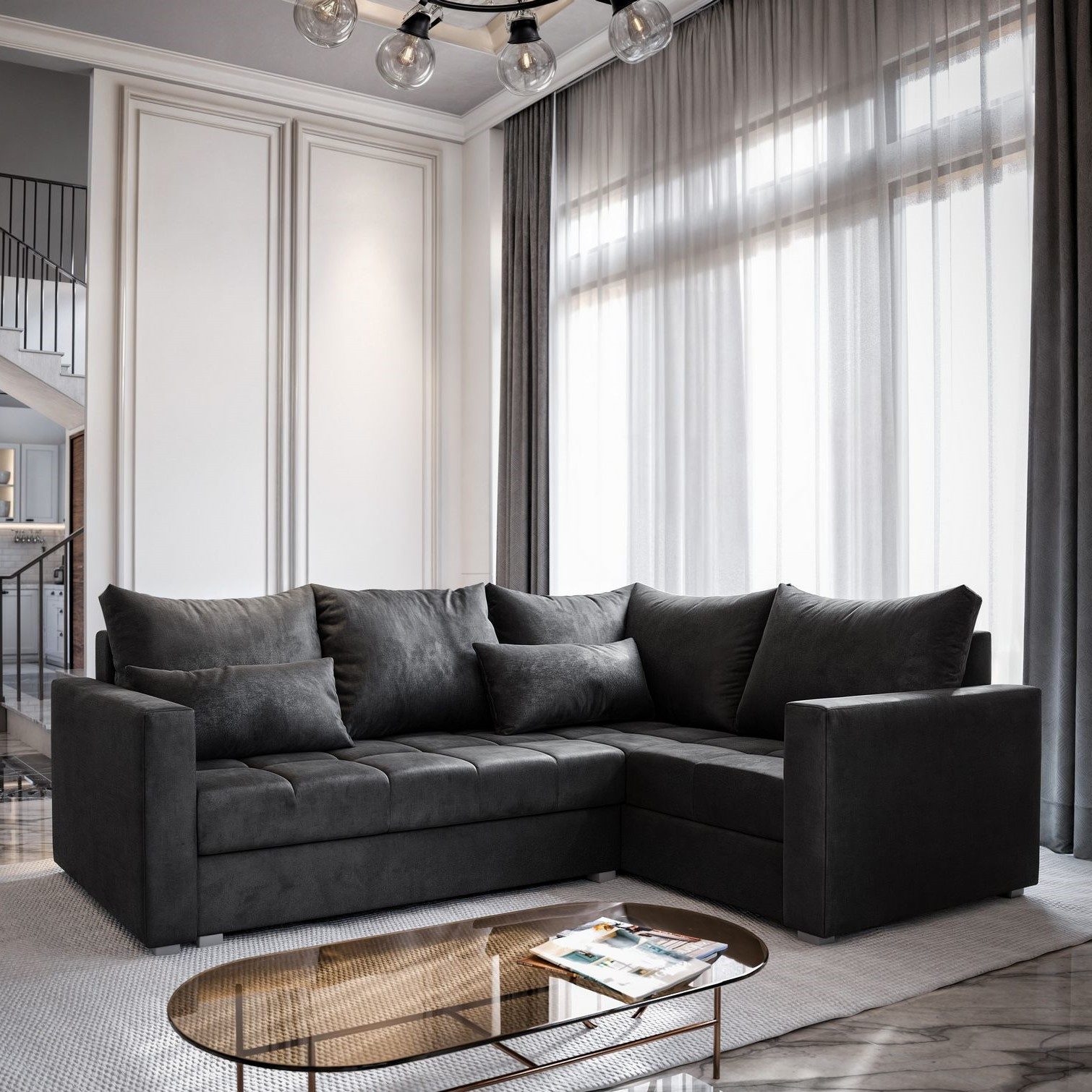 Masseno Ecksofa LIRENO mit Schlaffunktion L-Form, günstig online kaufen