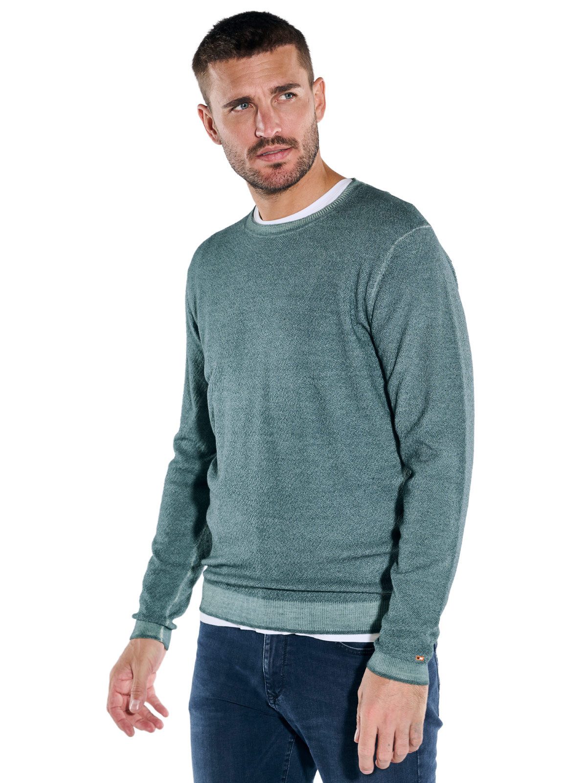 emilio adani Wollpullover emilio adani Herren Pullover aus Merinowolle, Mit günstig online kaufen