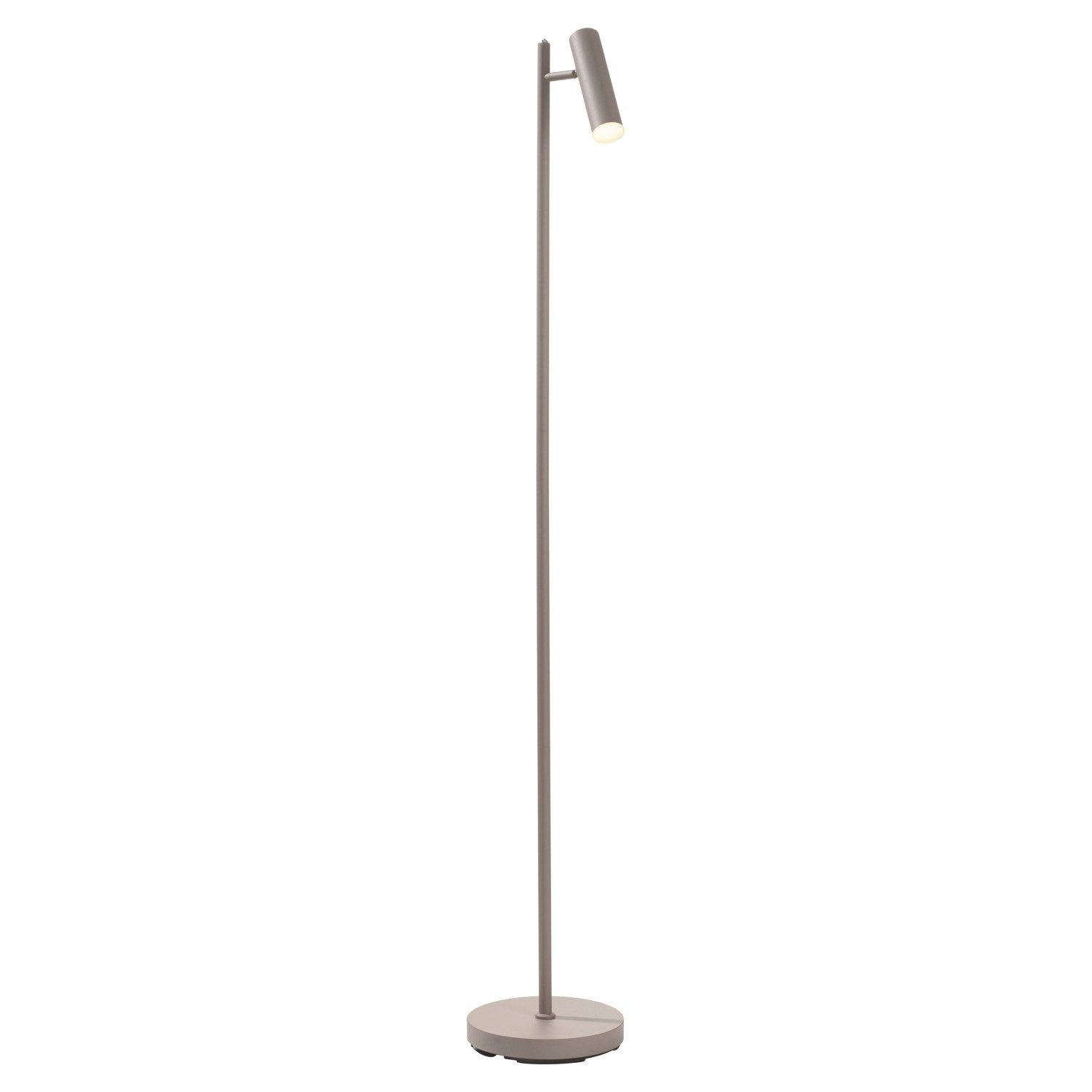 casa NOVA LED Stehlampe Stehleuchte FOX, 1-flammig, H 145 cm, Sandfarben, Anpassung der Farbtemperatur, Dimmfunktion, Memoryfunktion, Extra-Warmweiß, Neutralweiß, Metall, schwenkbarer Lampenschirm