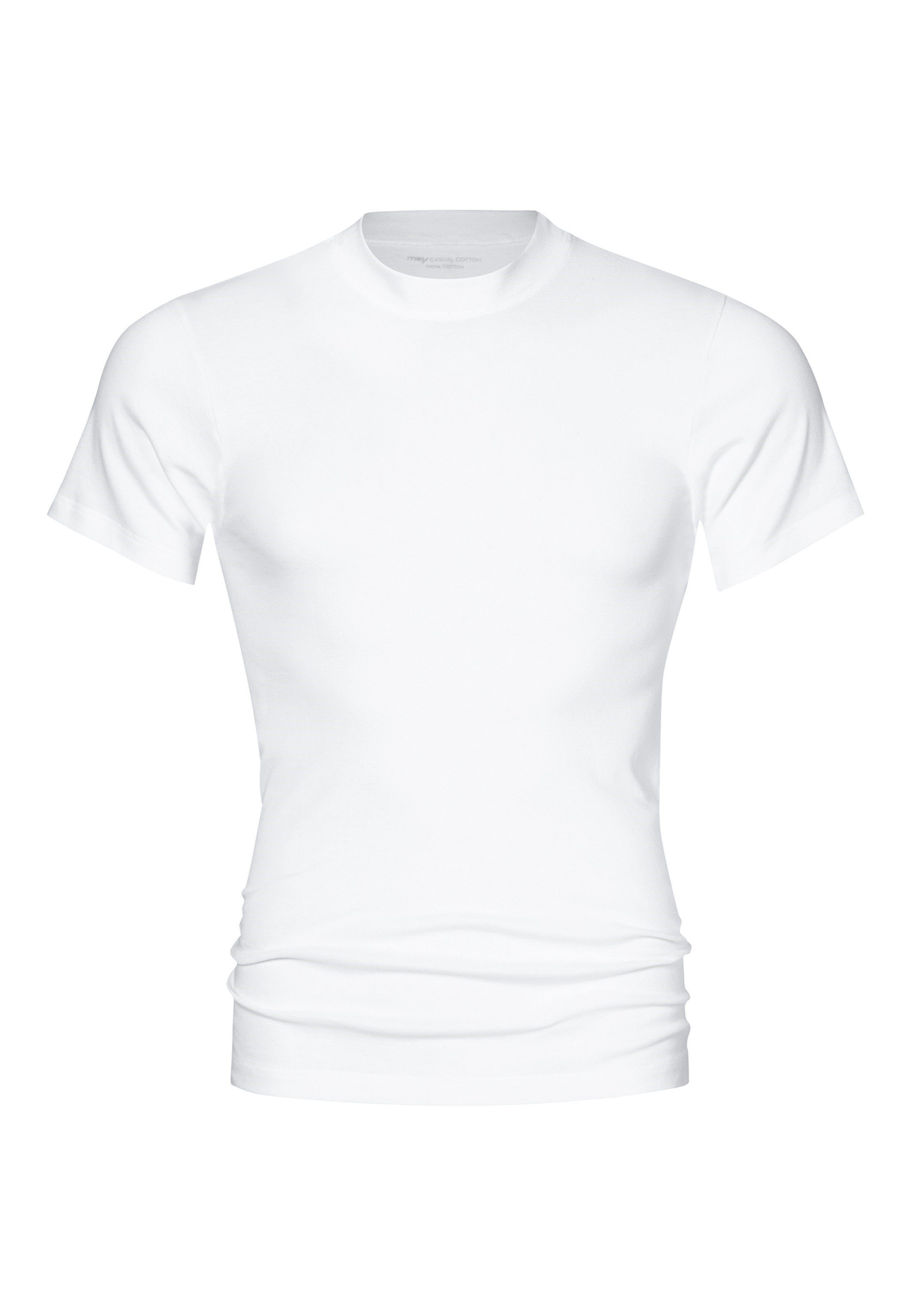 - / Baumwolle Unterhemd Natürliches - Unterhemd Shirt Casual Mey Kurzarm Tragegefühl Cotton (1-St)