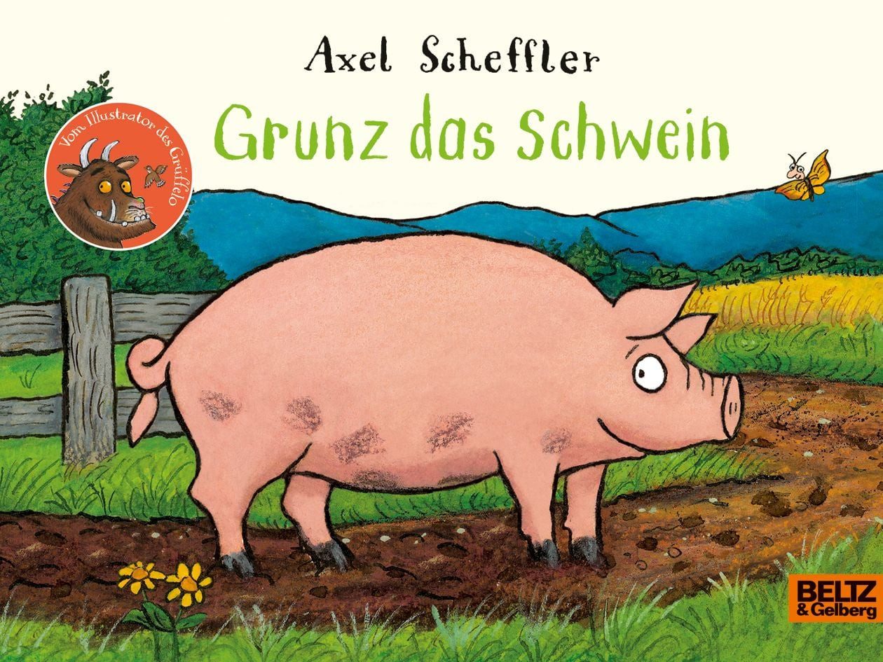 Grunz das Schwein / Axel Scheffler, Vierfarbiges Pappbilderbuch