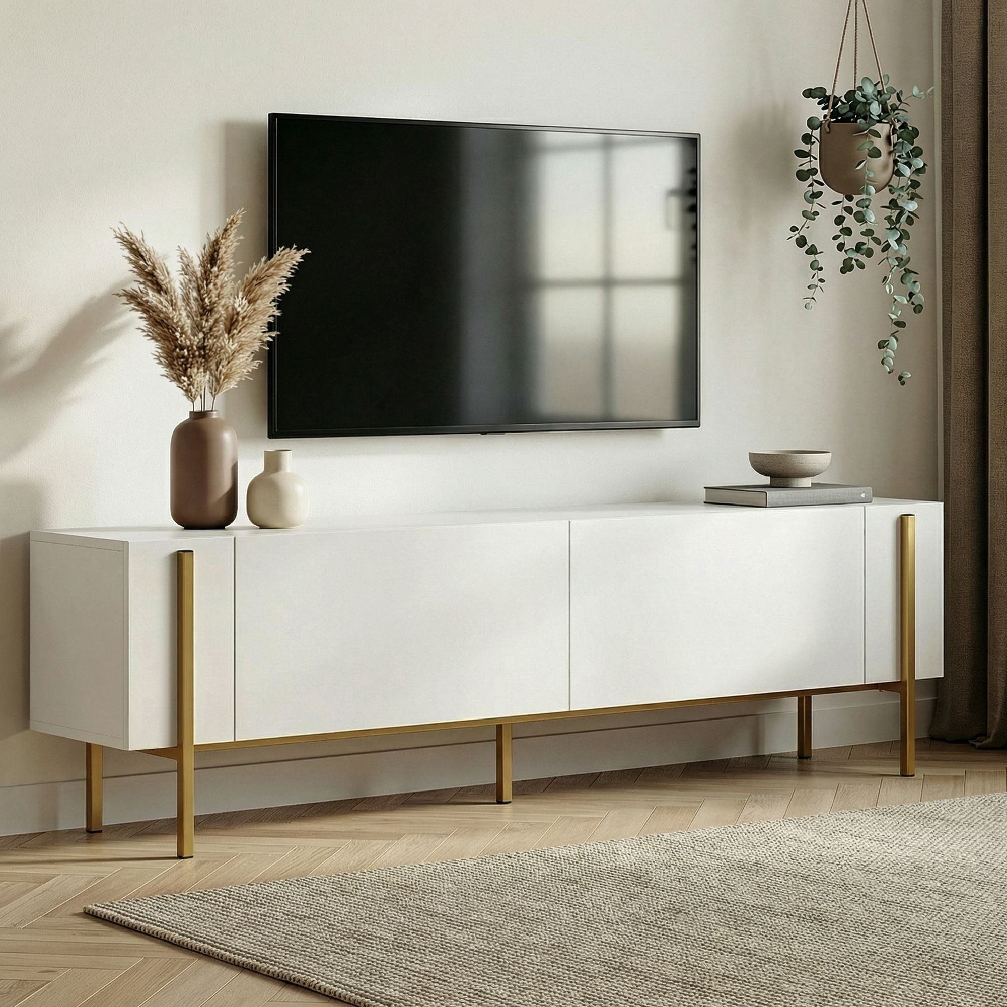 Skye Decor TV-Board Nexus (Packung, 1 TV Schrank), Breite : 180 cm griffloses Design mit Stauraum