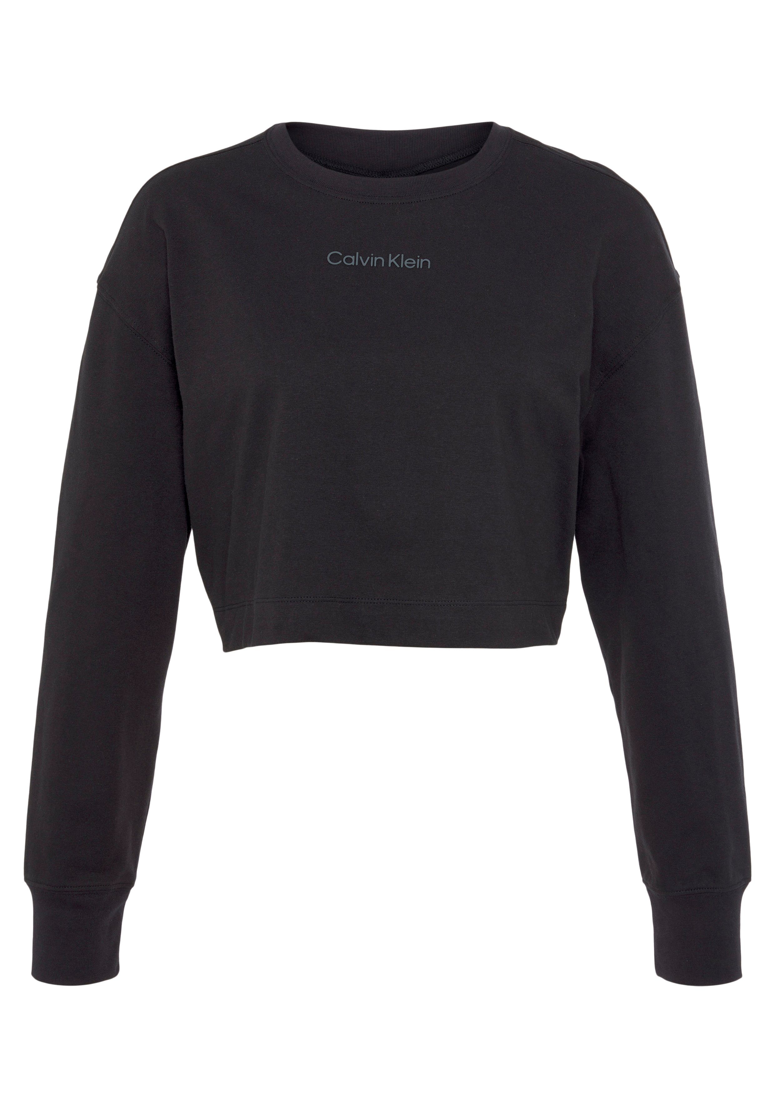 Calvin Klein Sport Langarmshirt PW mit LS Rundhalsausschnitt (Cropped) Top 