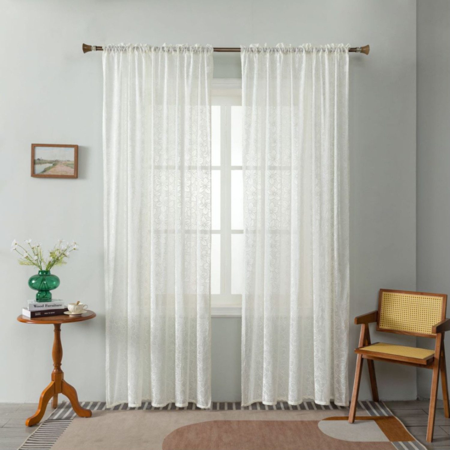 Belinna Halbtransparente Leinen-Vorhänge, 213 Cm L Produktbild-Vorschau 14