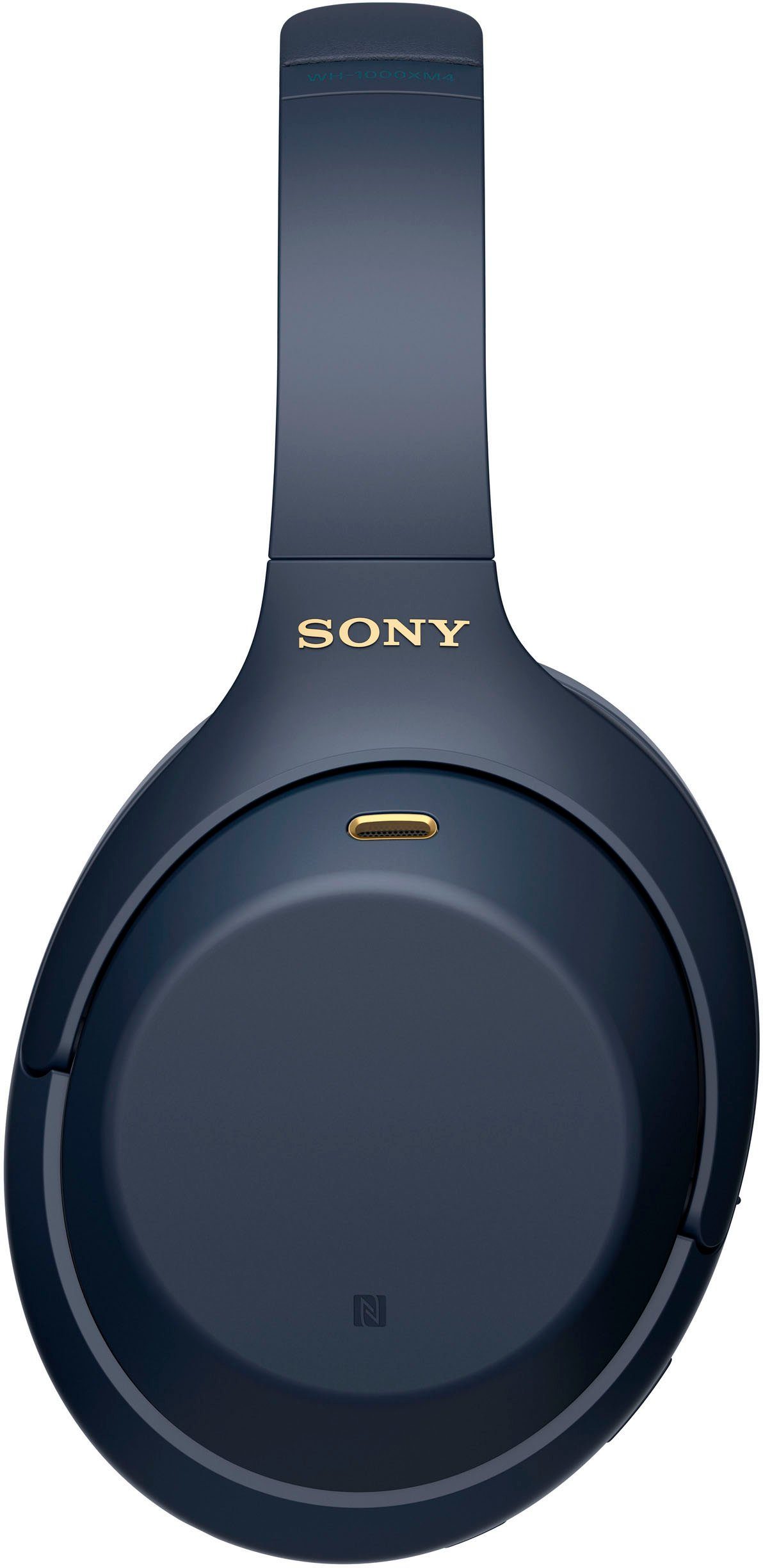 Over-Ear-Kopfhörer Sensor, NFC, Sony (Noise-Cancelling, Schnellladefunktion) Verbindung blau kabelloser Bluetooth, One-Touch WH-1000XM4 NFC, via Touch