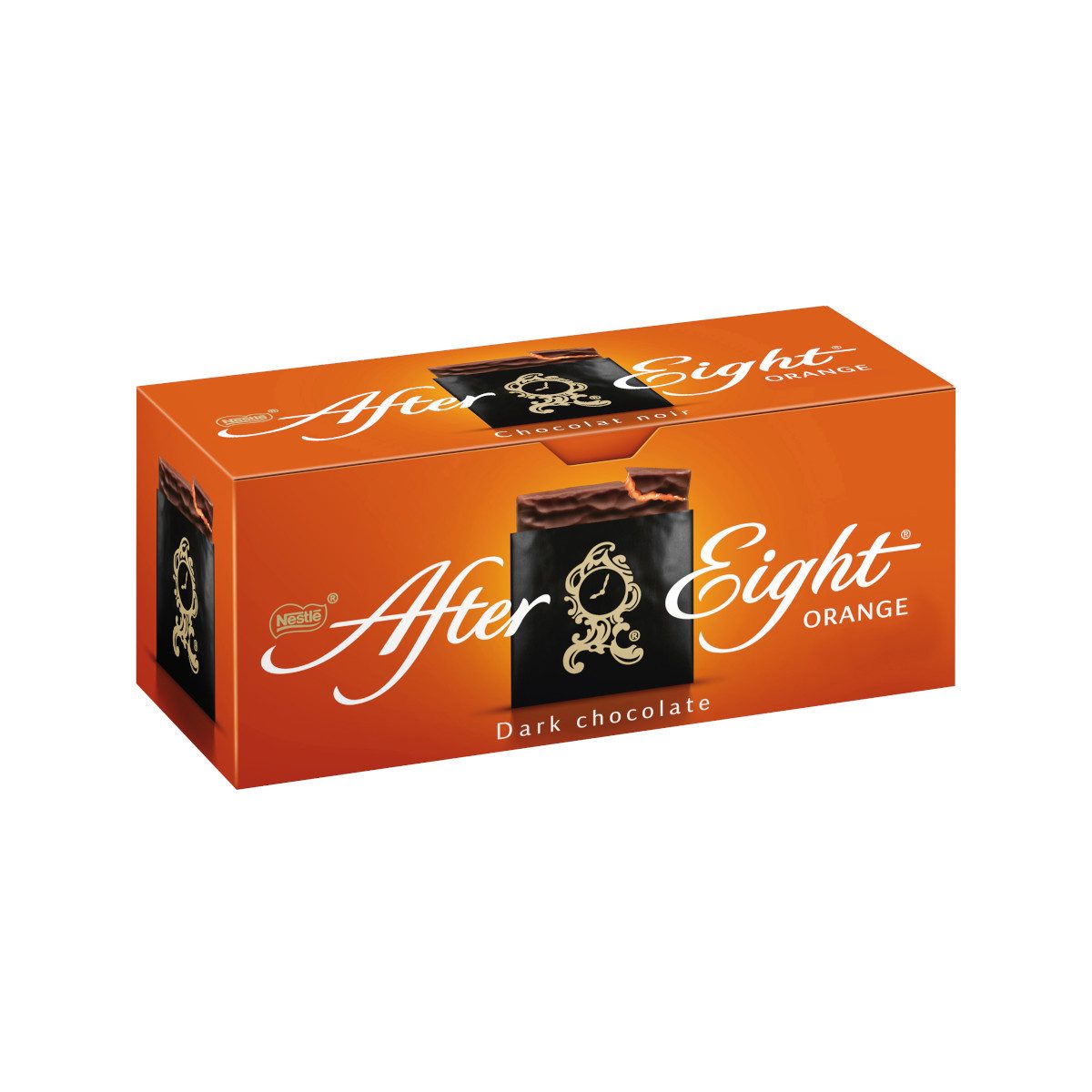 After Eight Schokolade, Nestle After Eight Orange Praline Zartbitterschokolade Packung 200g