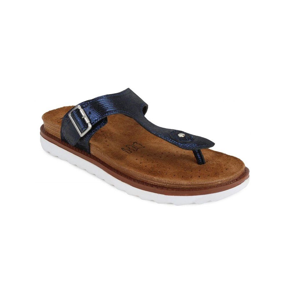 JOE N JOYCE Rom Damen Sandale Шльопанці Blau Schmal Gr. 39 Шльопанці