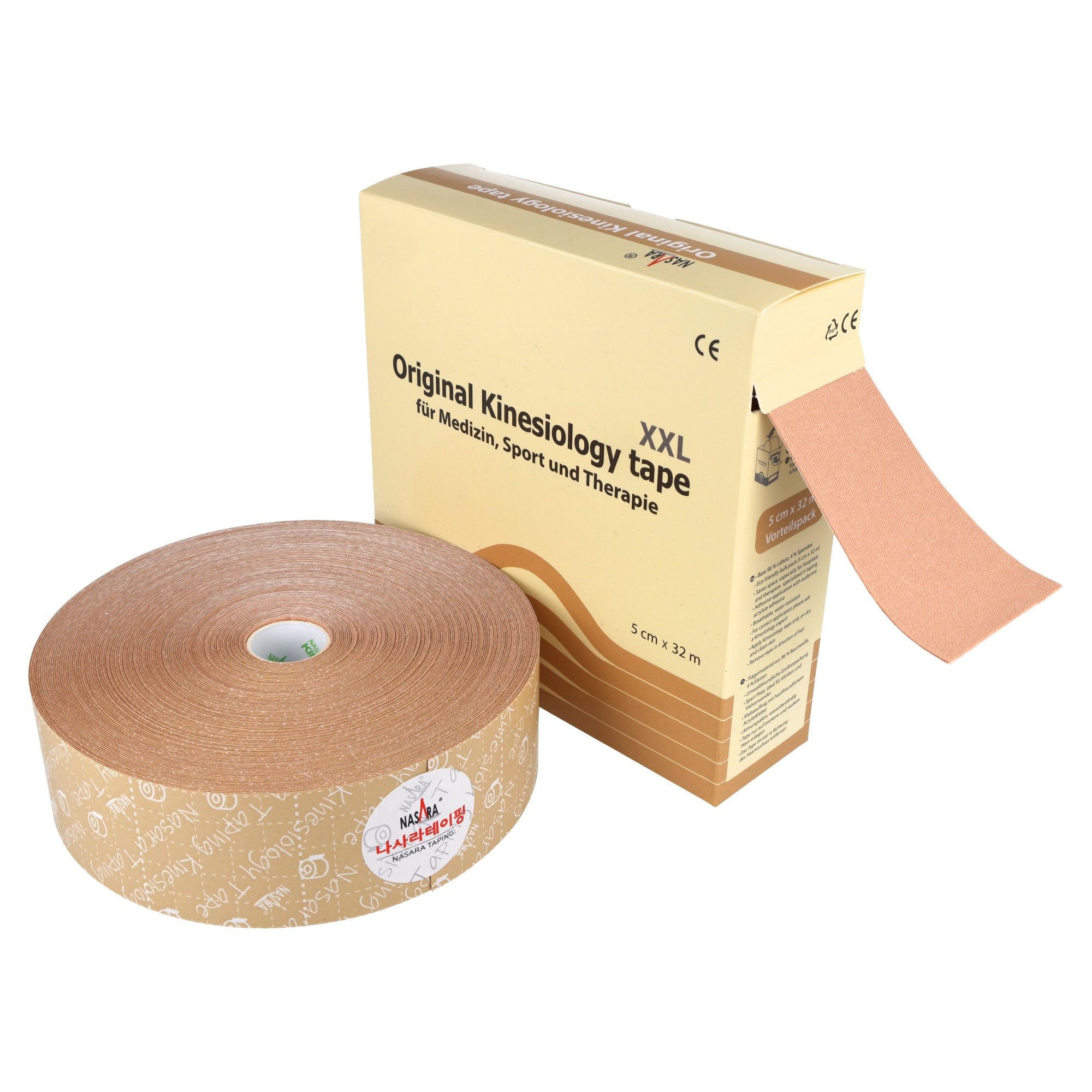 NASARA Kinesiologie-Tape 5cm x 32m in 10 Farben
