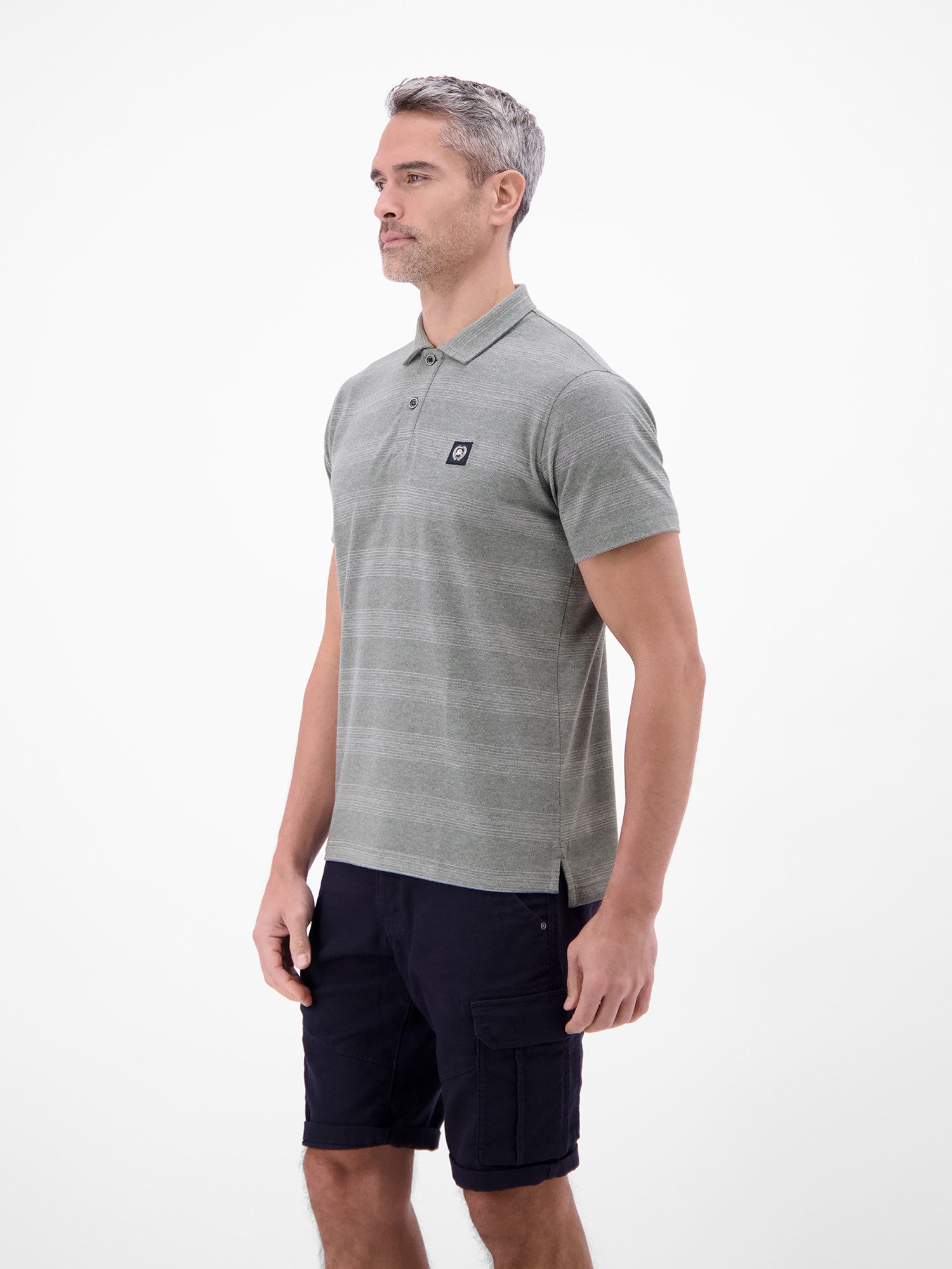 LERROS Poloshirt Poloshirt in feiner Piquéqualität mit frischer Streifenoptik