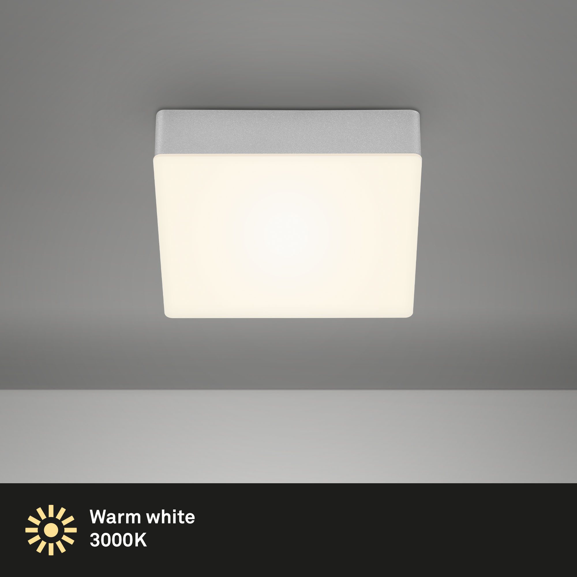 Briloner Leuchten Deckenleuchte LED Aufbauleuchte FLAME, günstig online kaufen
