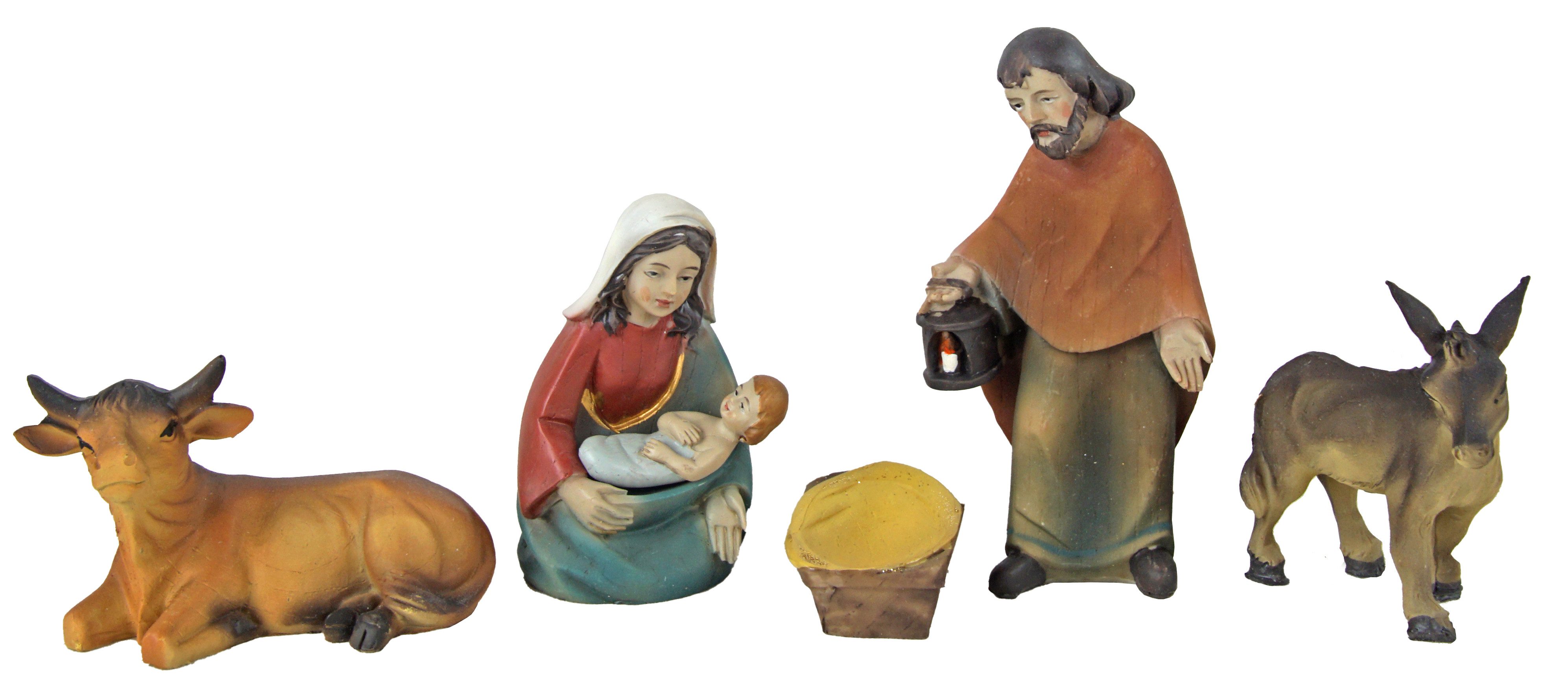 dekoprojekt Krippenfigur Wunderschönes Krippenfiguren-Set K 36-10 / Höhe ca. 10 cm - 16 tlg. (Set, 16 St., 16 tlg), Krippenfigurenset