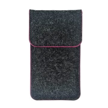 K-S-Trade Handyhülle für Apple iPhone 12, Handy Schutz Hülle Schutzhülle Handyhülle Filztasche Pouch