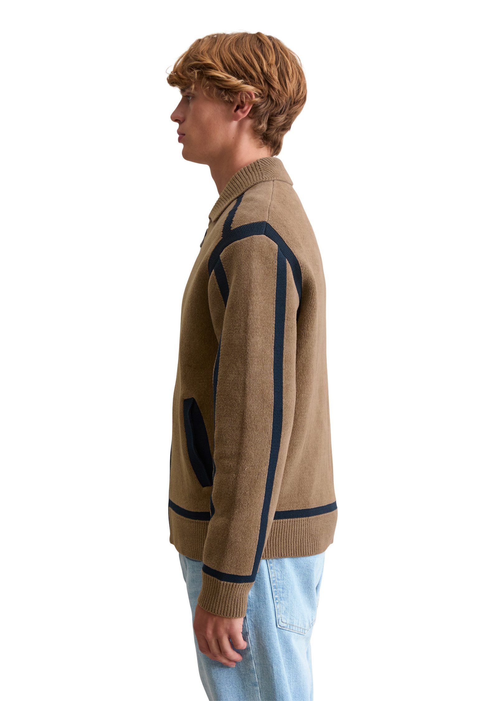 Marc O'Polo DENIM Cardigan aus weichem Bio-Baumwoll-Chenille