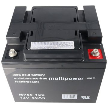 Multipower Multipower MP50-12C lange Gebrauchsdauer und niedrige Selbstentladung Akku 50000 mAh (12,0 V)