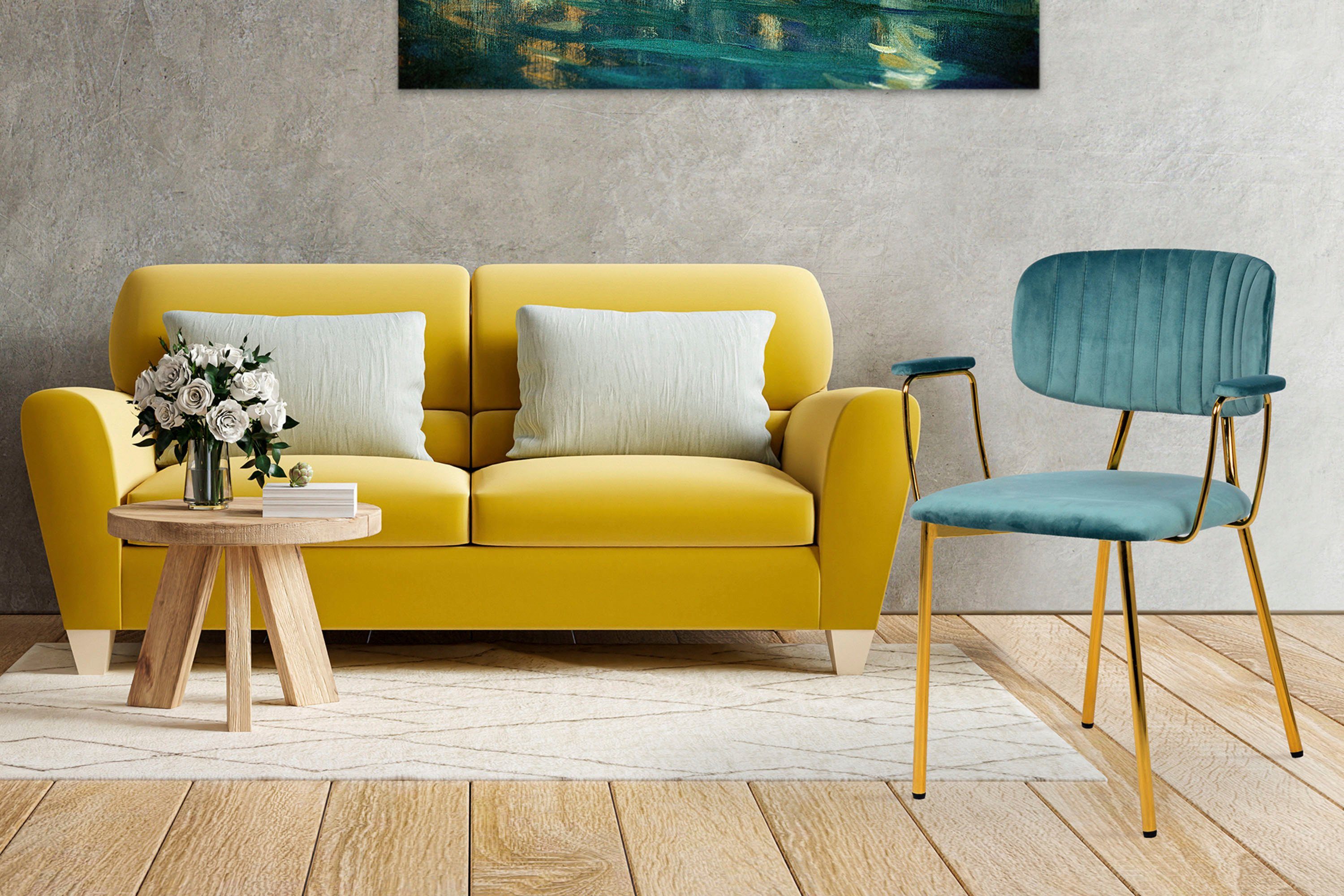 Kayoom 4-Fußstuhl Stuhl Kian 225 2er-Set, günstig online kaufen