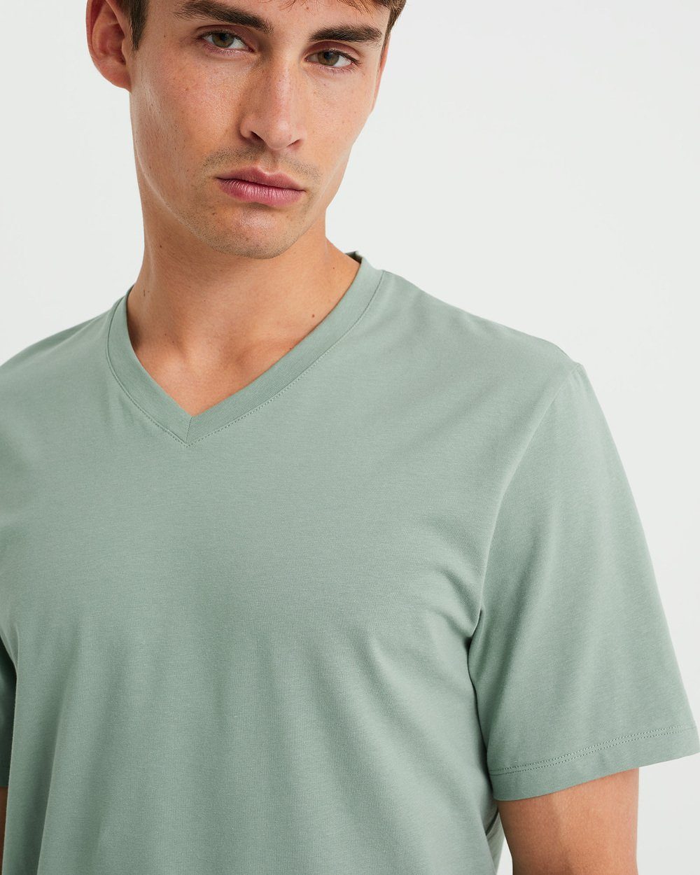 T-Shirt (1-tlg) Fashion WE Hellgrün