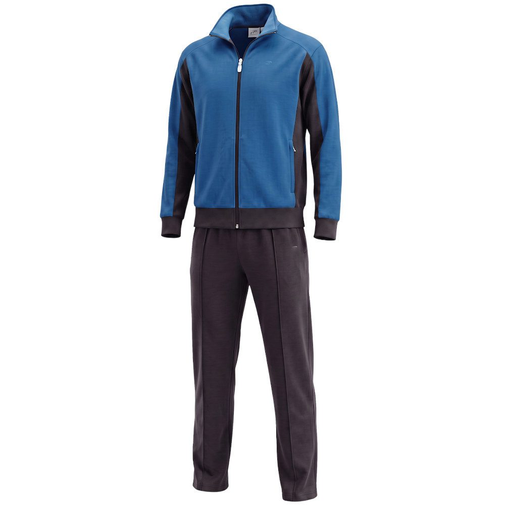 Herbold Sportswear Trainingsanzug Herren Freizeitanzug Sportanzug (2-tlg), Kuranzug auch Kurzgrößen, Reißverschluss-Taschen, Hose mit Bugnaht – Bild 2 von 5